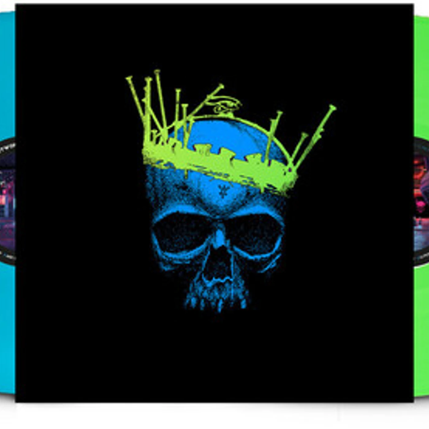 Dan Reed Network LET'S HEAR IT FOR THE KING - BLUE/GREEN Vinyl Record