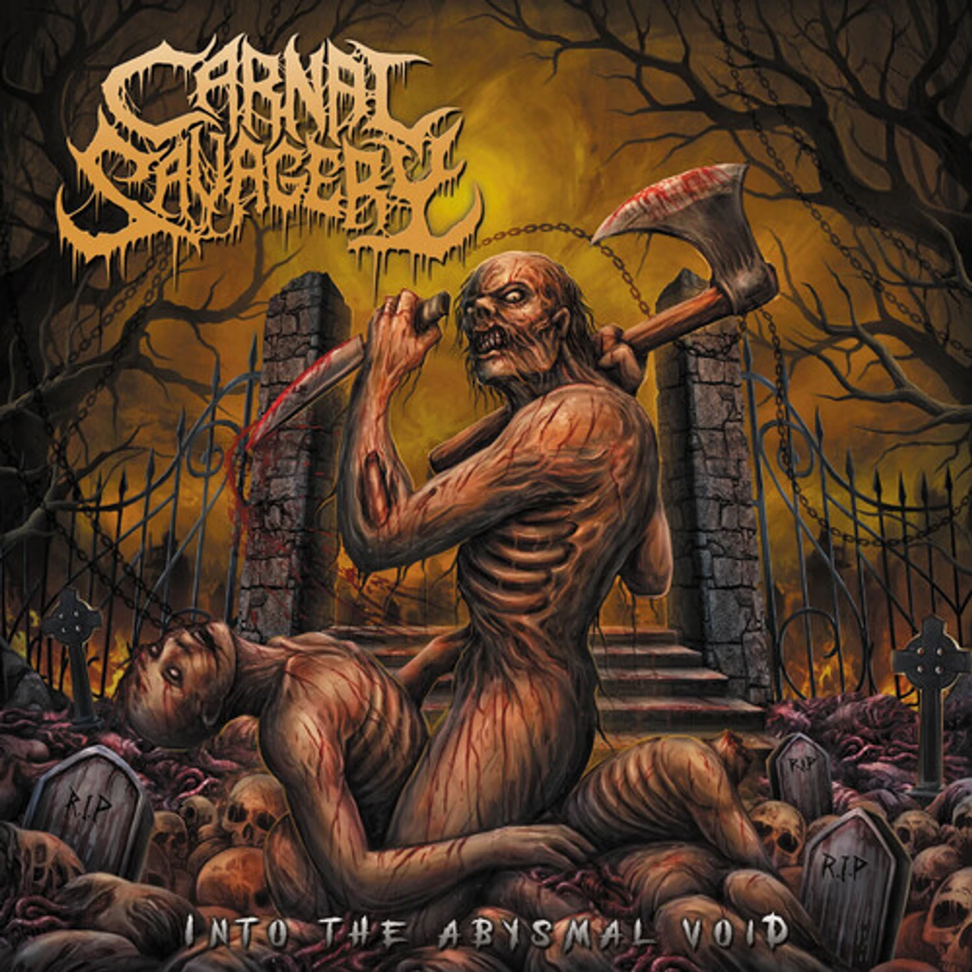 Carnal Savagery INTO THE ABYSMAL VOID Vinyl Record