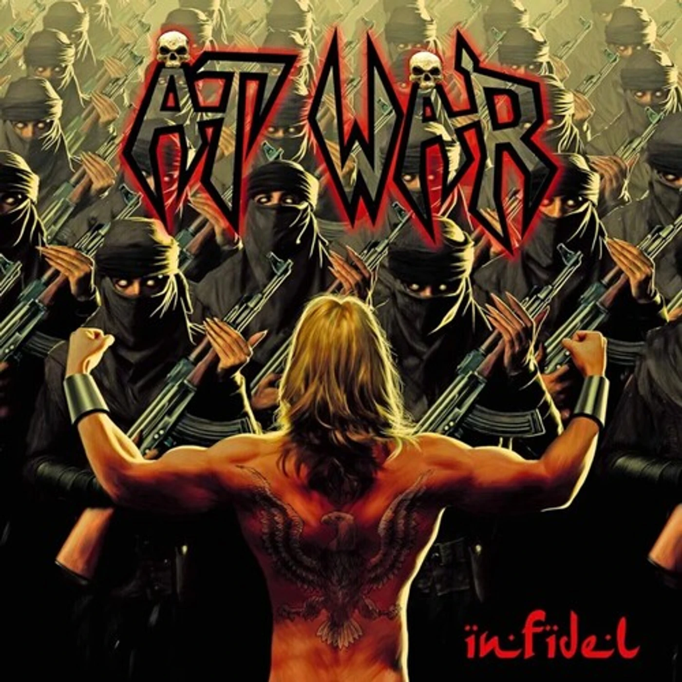 At War INFIDEL - CAMOUFLAGE SPLATTER Vinyl Record