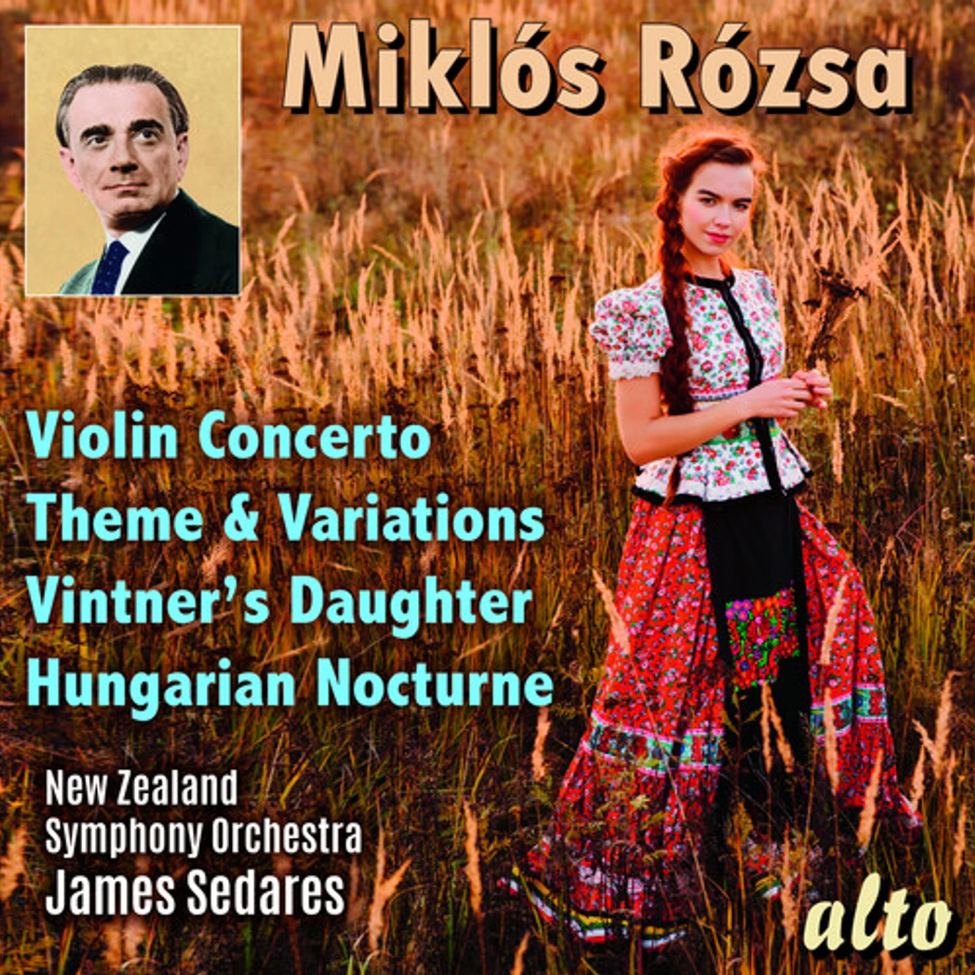 New Zealand Symphony Orchestra MIKLOS ROZSA: VIOLIN CONCERTO THEME VARIATIONS CD