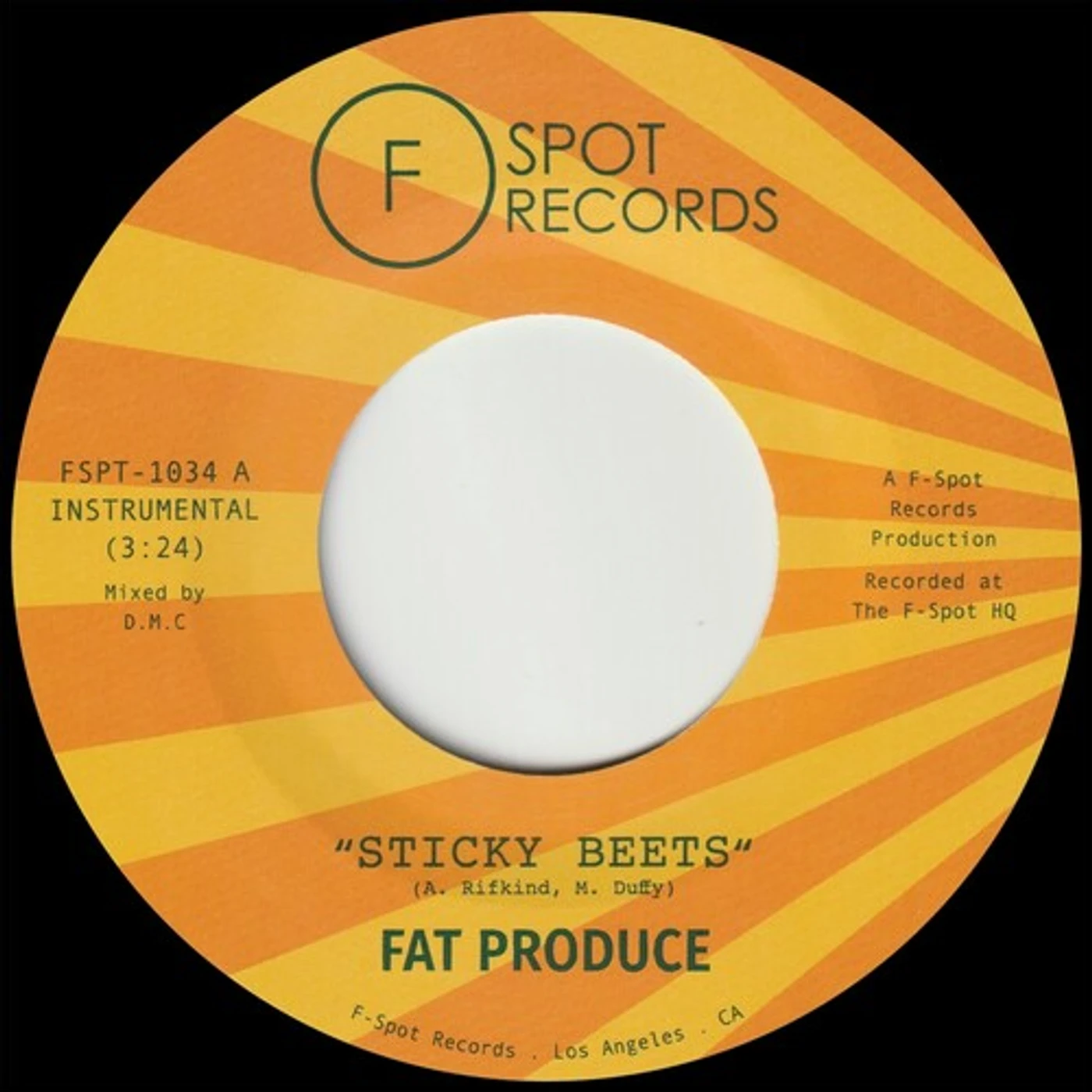 Fat Produce STICKY BEETS B/W SON Vinyl Record