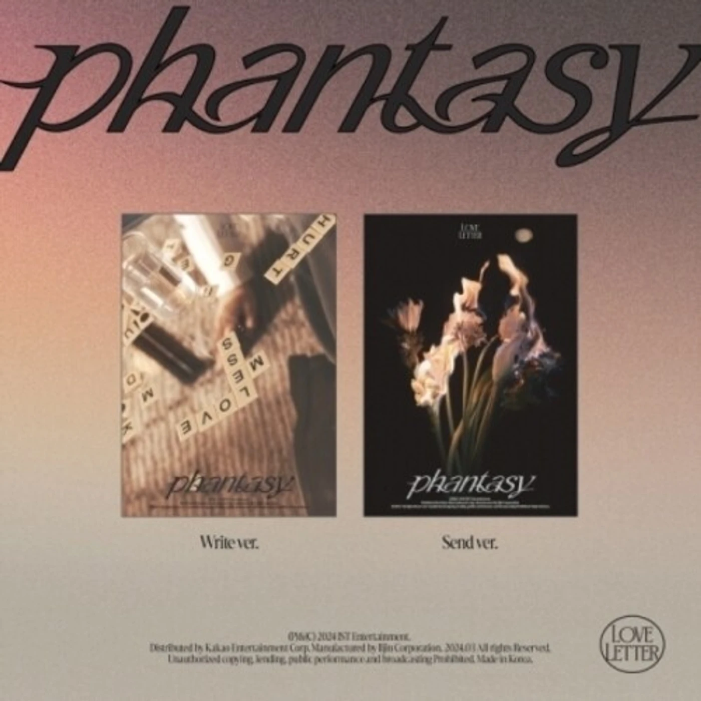 BOYZ PHANTASY - PT.3 LOVE LETTER - RANDOM COVER CD