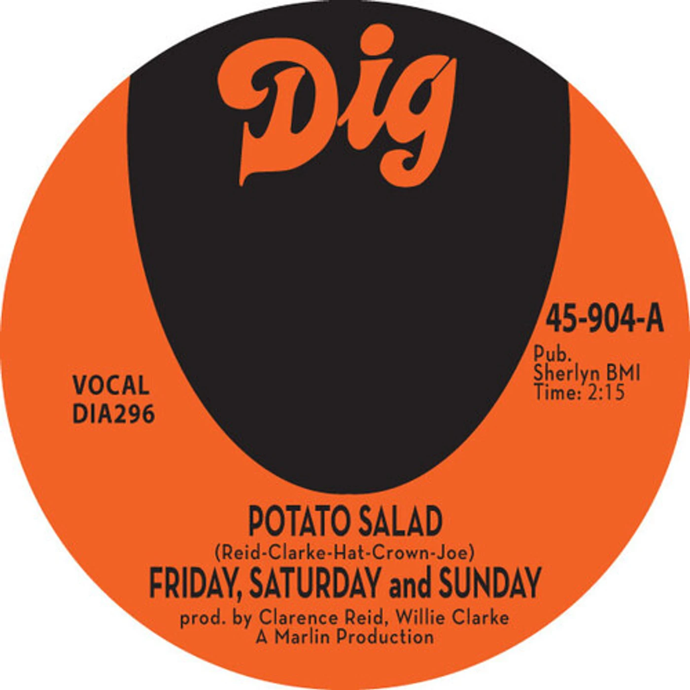 Friday, Saturday And Sunday Potato Salad 7" Vinyl Record