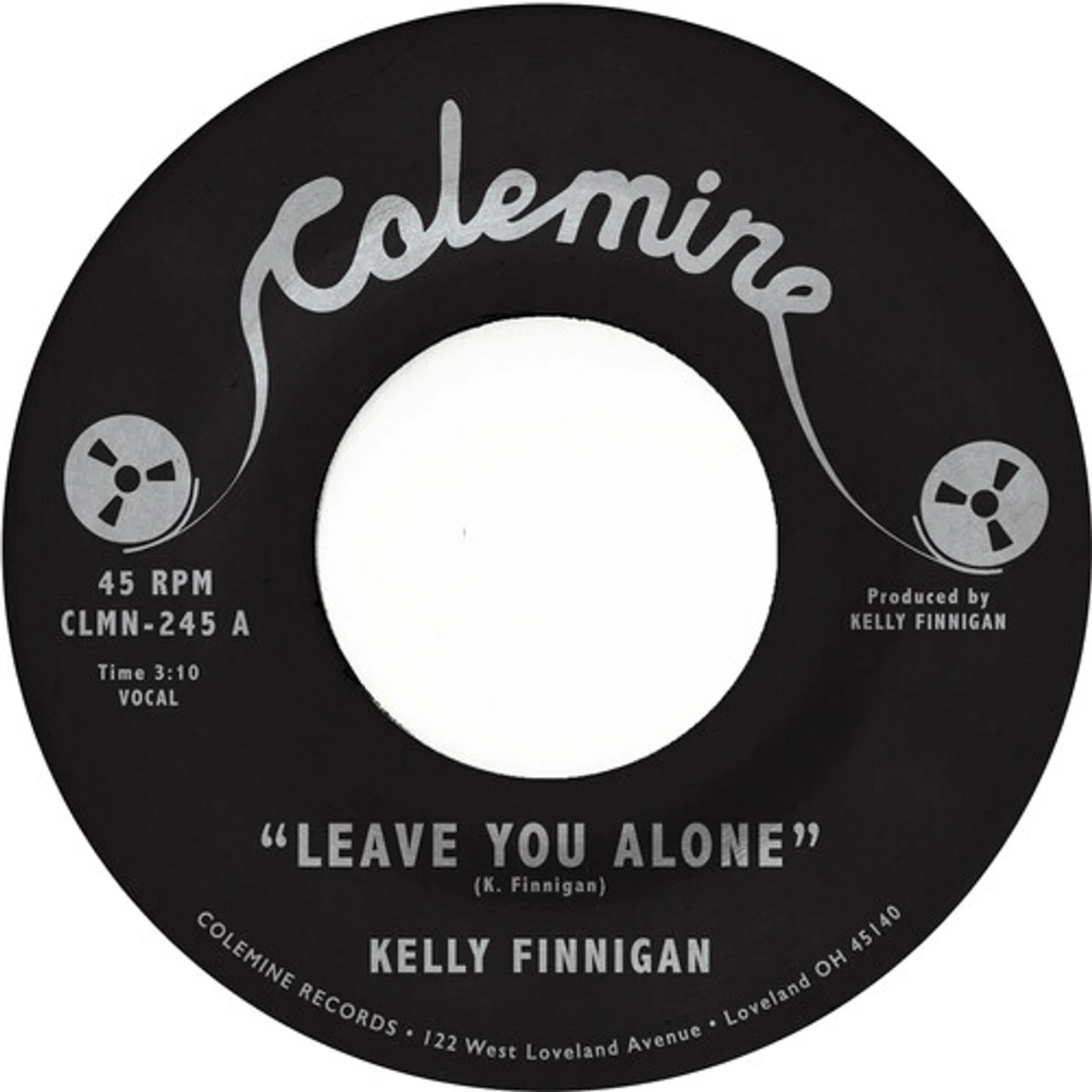 Kelly Finnigan Leave You Alone / Thom's Heartbreak (Pink) Vinyl Record
