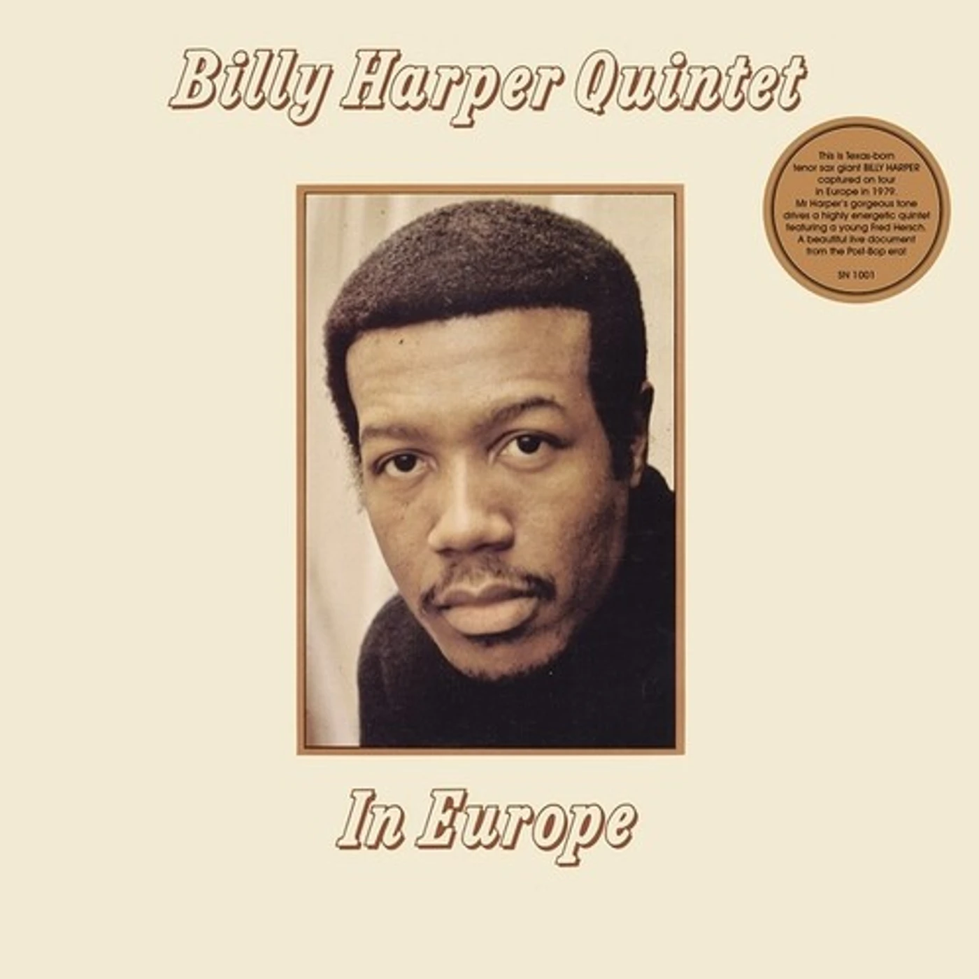 Billy Harper In Europe Vinyl Record