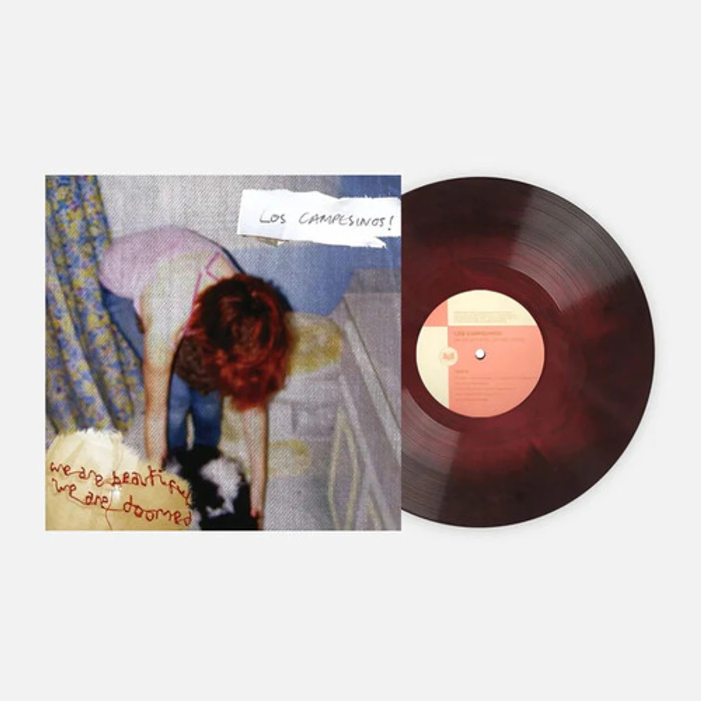 Los Campesinos! We Are Beautiful We Are Doomed (180-Gram Red & Black Marble) Vinyl Record