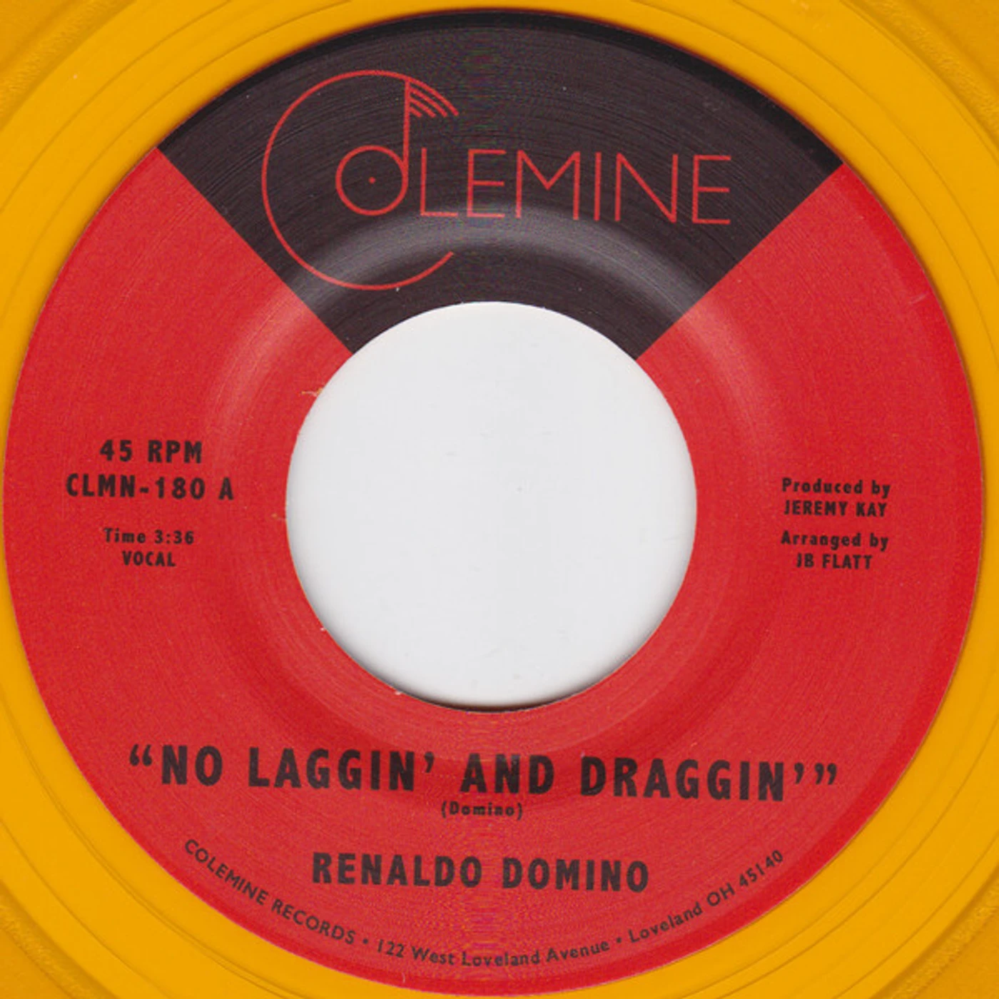 Renaldo Domino No Laggin' And Draggin' Vinyl Record