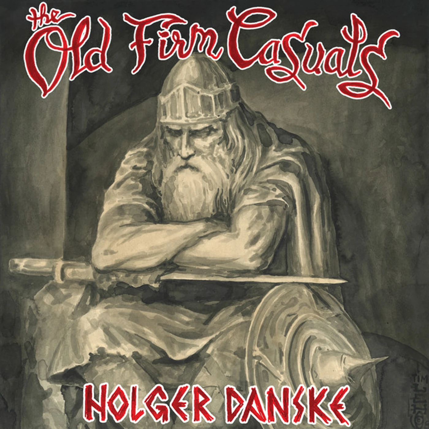 The Old Firm Casuals HOLGER DANSKE (DANISH FLAG COLORED VINYL) Vinyl Record