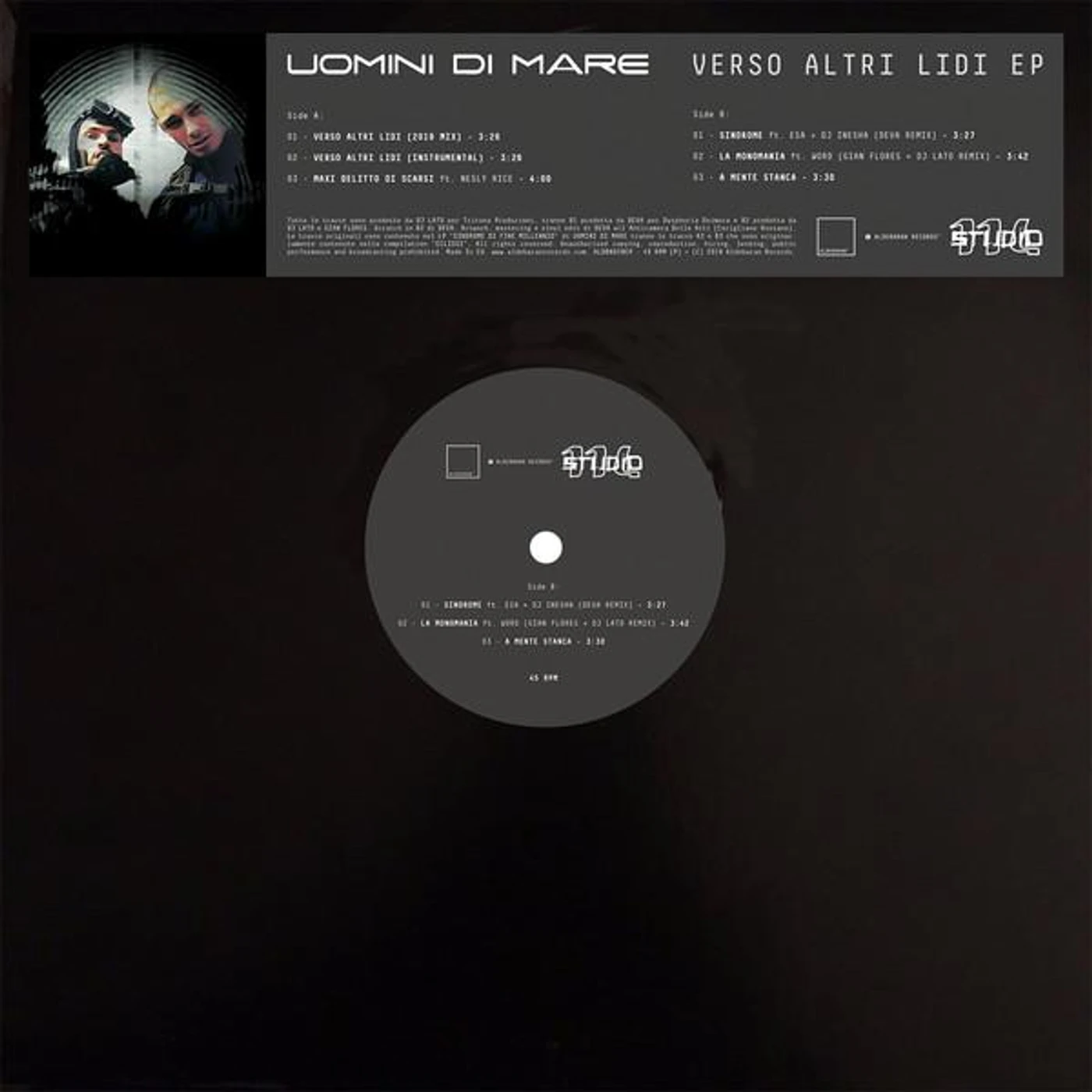 Uomini Di Mare VERSO ALTRI LIDI Vinyl Record