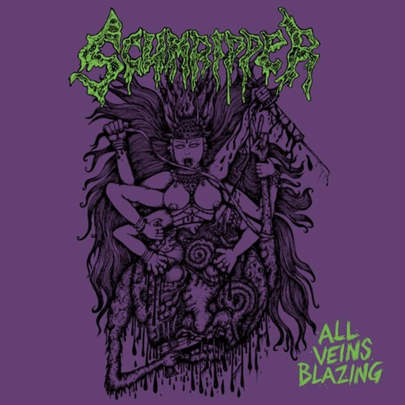 Scumripper ALL VEINS BLAZING CD