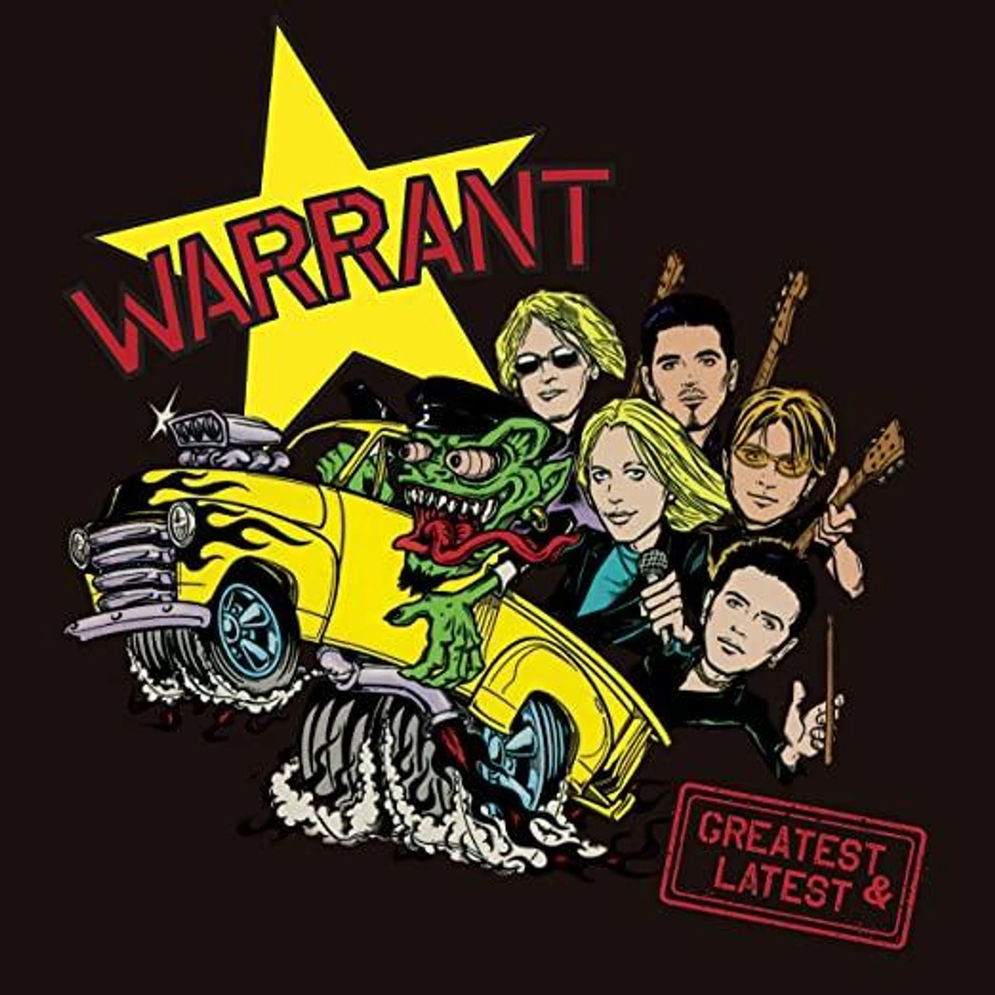 Warrant GREATEST & LATEST (CHERRY SPLATTER VINYL) Vinyl Record
