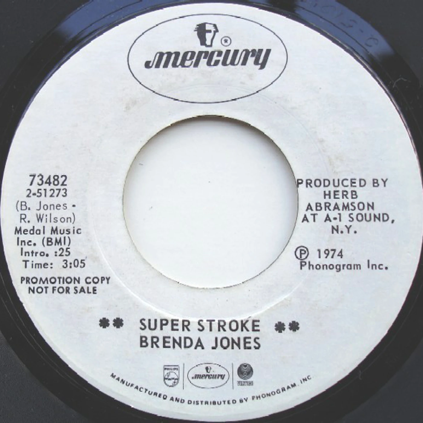 Brenda Jones Super Stroke / Big Mistake Vinyl Record