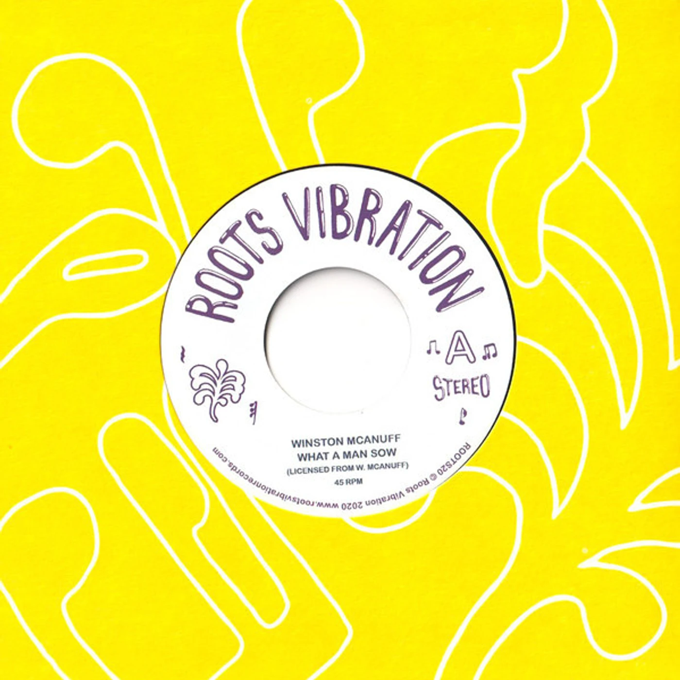 Winston McAnuff WHAT A MAN SOW Vinyl Record