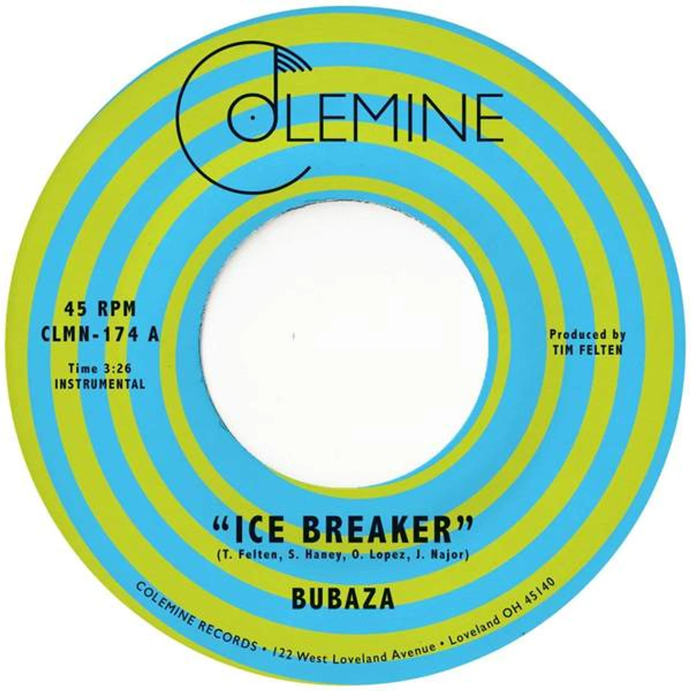 Bubaza ICE BREAKER (ORANGE VINYL) Vinyl Record