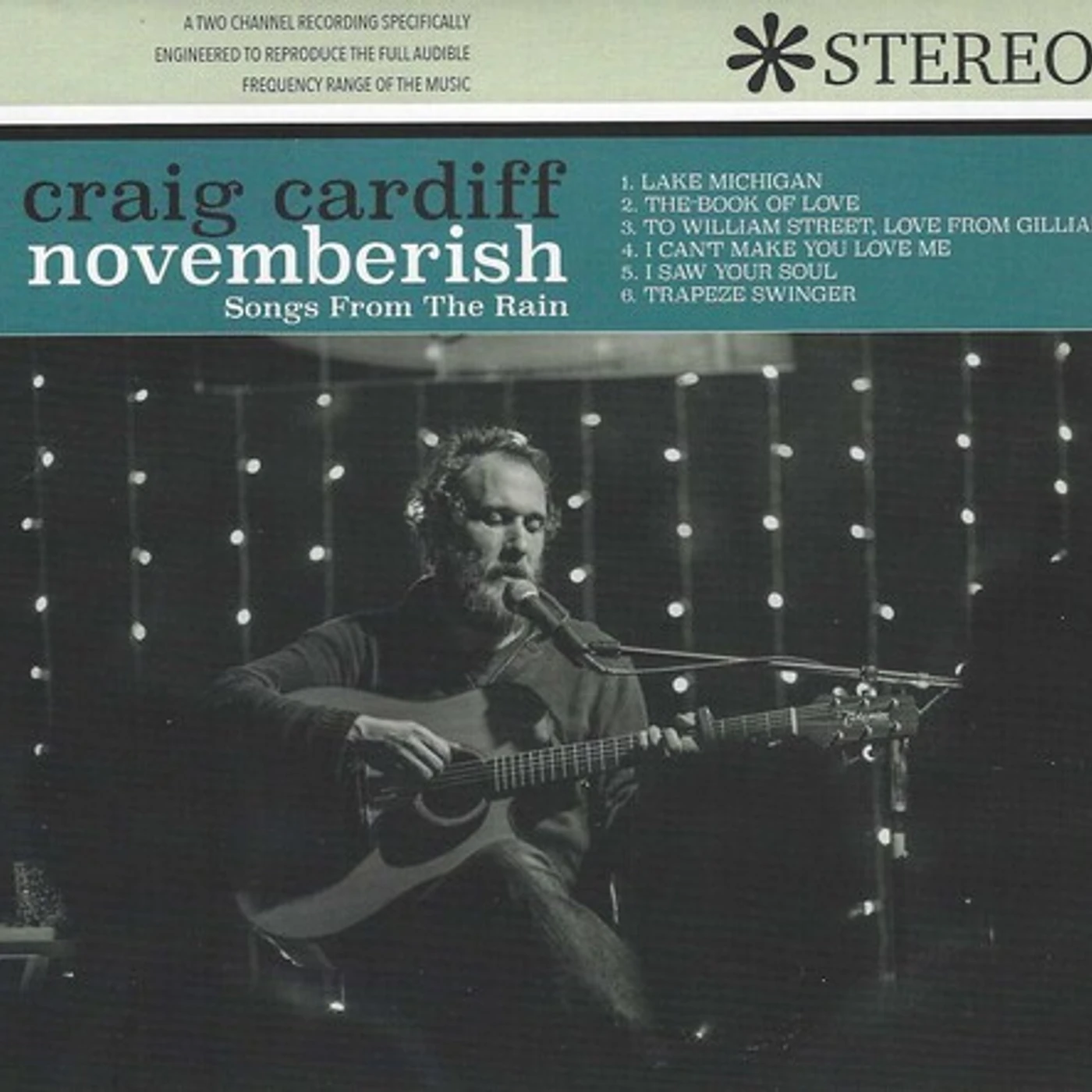 Craig Cardiff NOVEMBERISH (SONGS FROM THE RAIN) CD