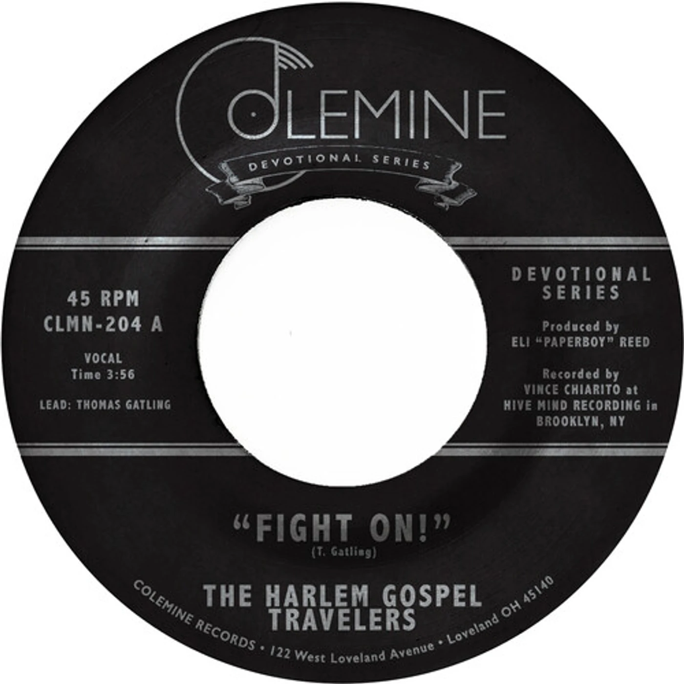 The Harlem Gospel Travelers FIGHT ON (CLEAR VINYL) Vinyl Record