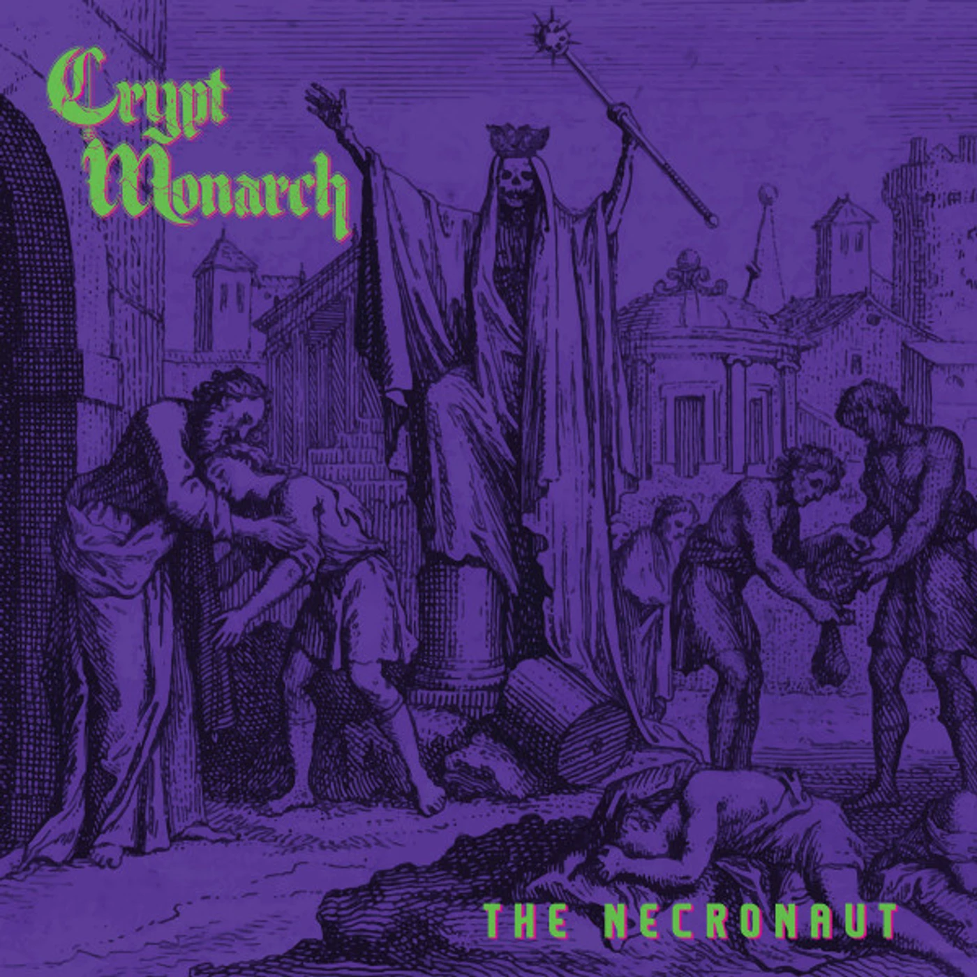 Crypt Monarch NECRONAUT (NEON PINK VINYL/IMPORT) Vinyl Record