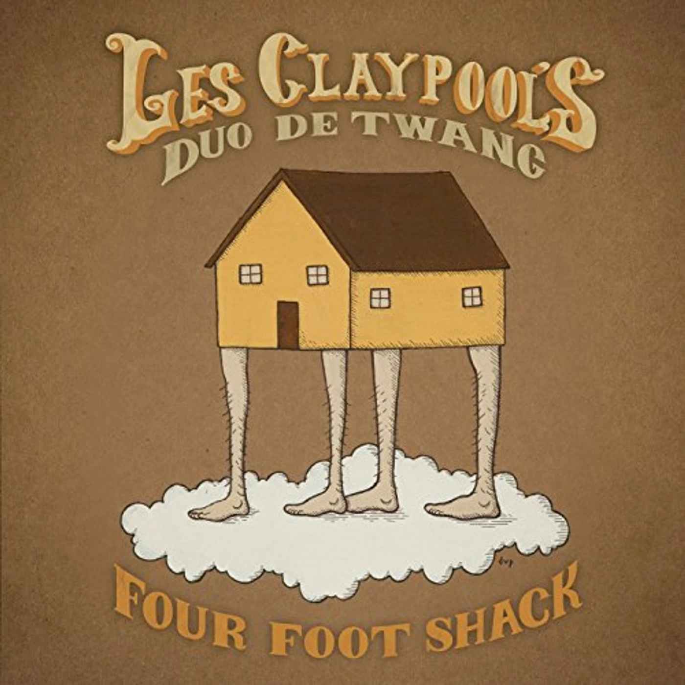 Les Claypool's Duo De Twang FOUR FOOT SHACK (GOLD NUGGET VINYL/2LP) Vinyl Record