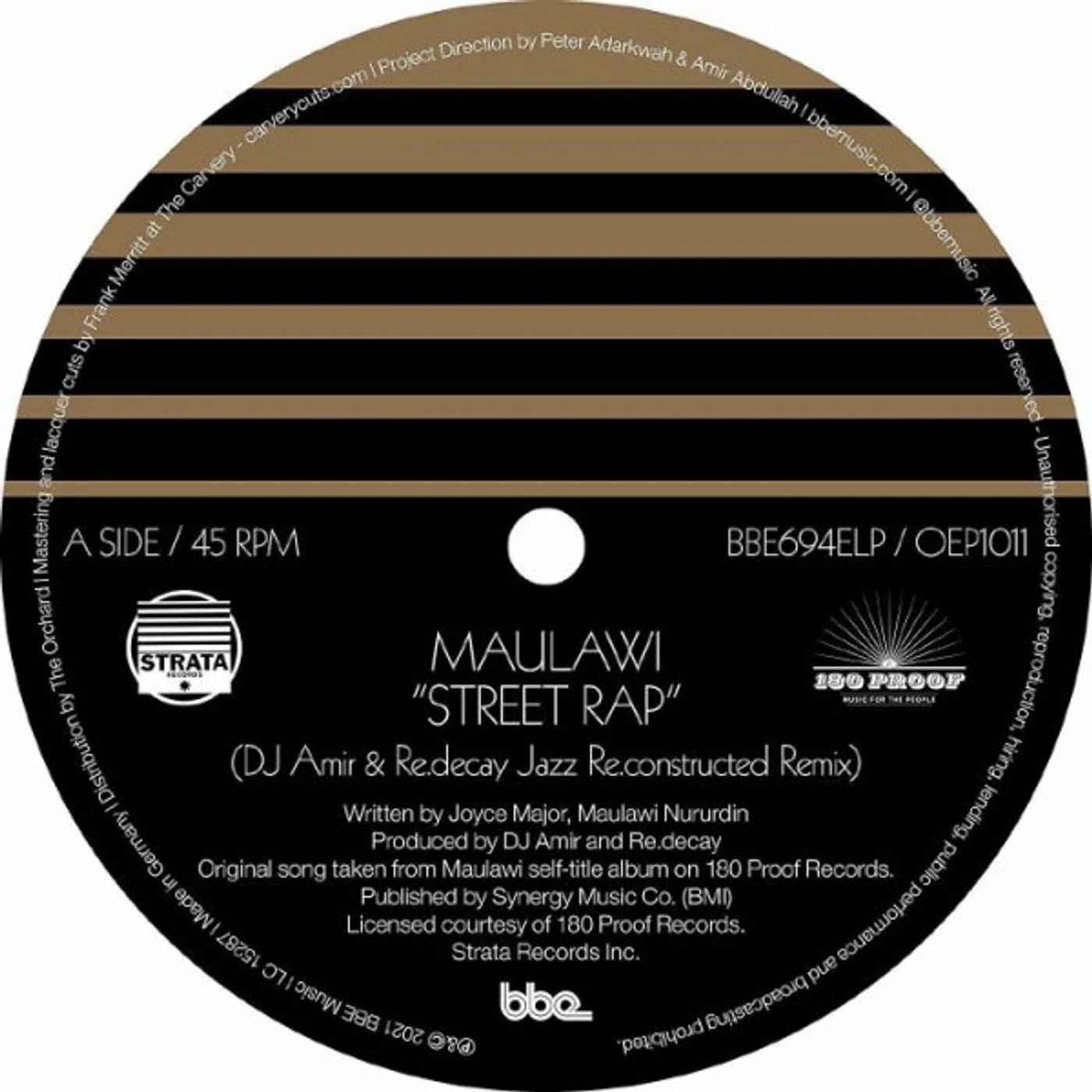 STREET RAP (DJ AMIR & RE.DECAY JAZZ RE.CONSTR) Vinyl Record
