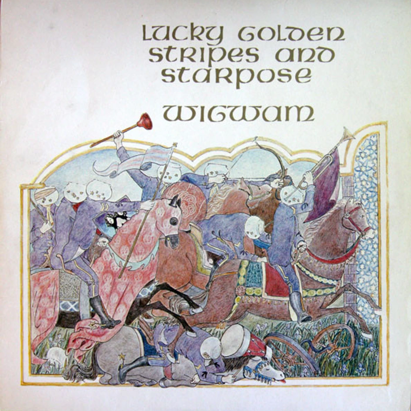 Wigwam Lucky Golden Stripes And Starpose Vinyl Record
