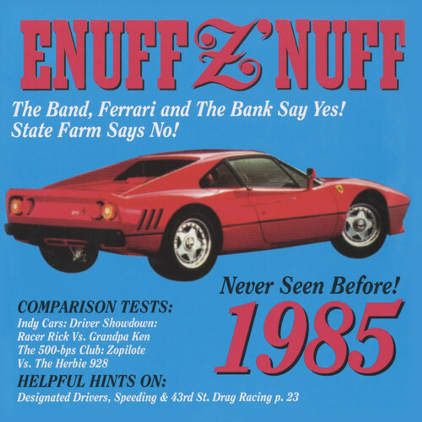 Enuff Z'Nuff 1985 (BLUE & RED STARBURST) Vinyl Record