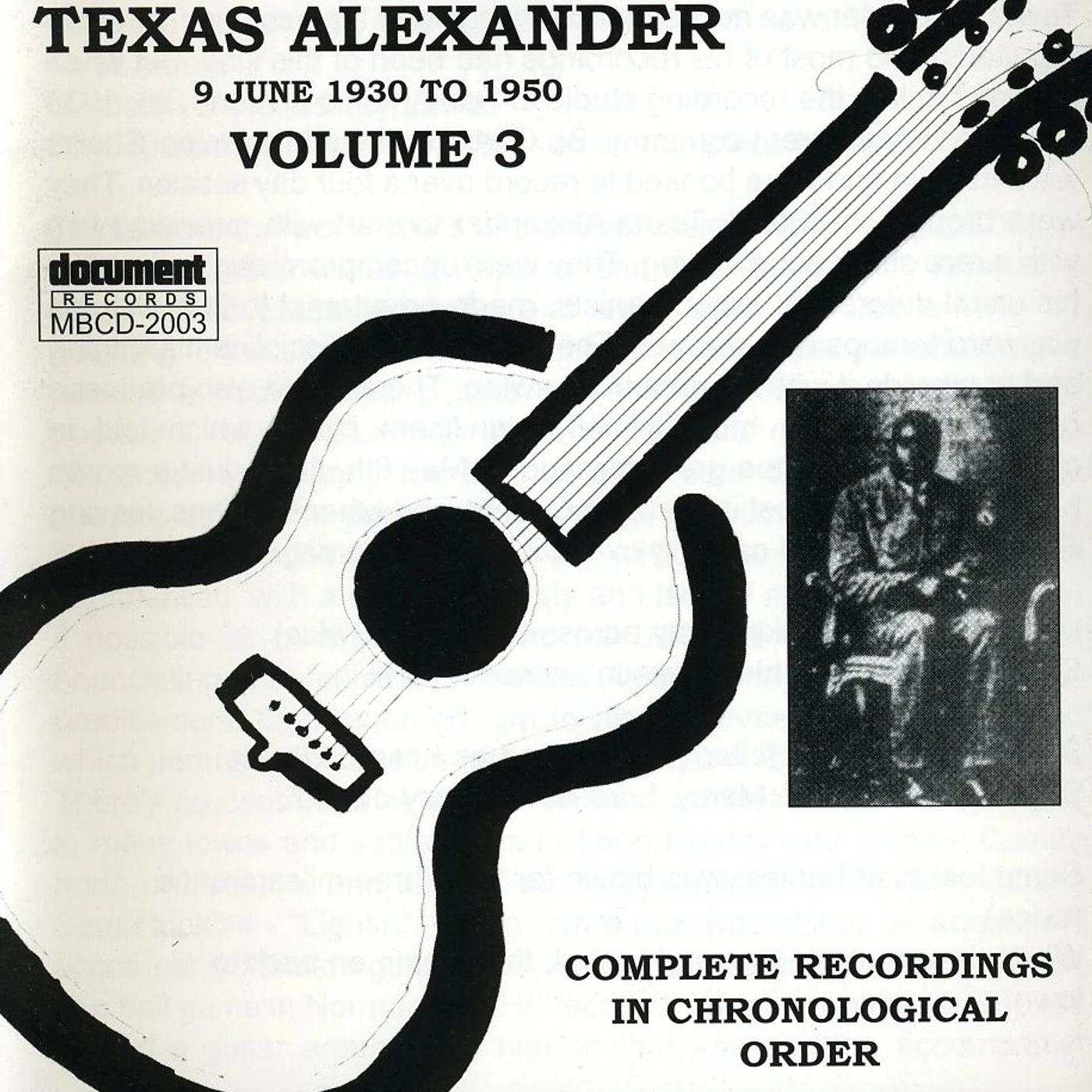 Texas Alexander COMPLETE RECORDED WORKS 1927-1950 VOL. 3 CD
