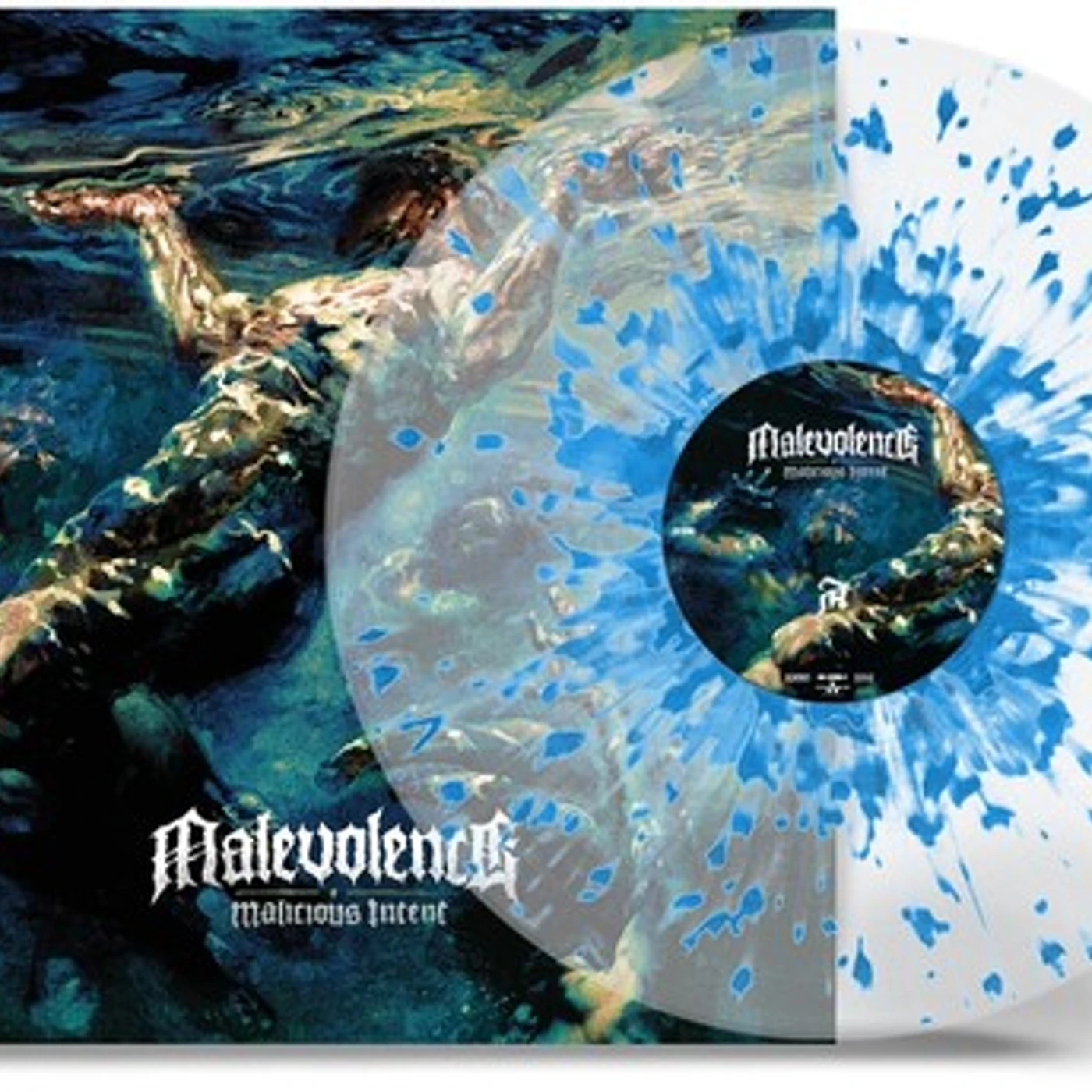 Malevolence MALICIOUS INTENT (CRYSTAL CLEAR W/ SKY BLUE) Vinyl Record