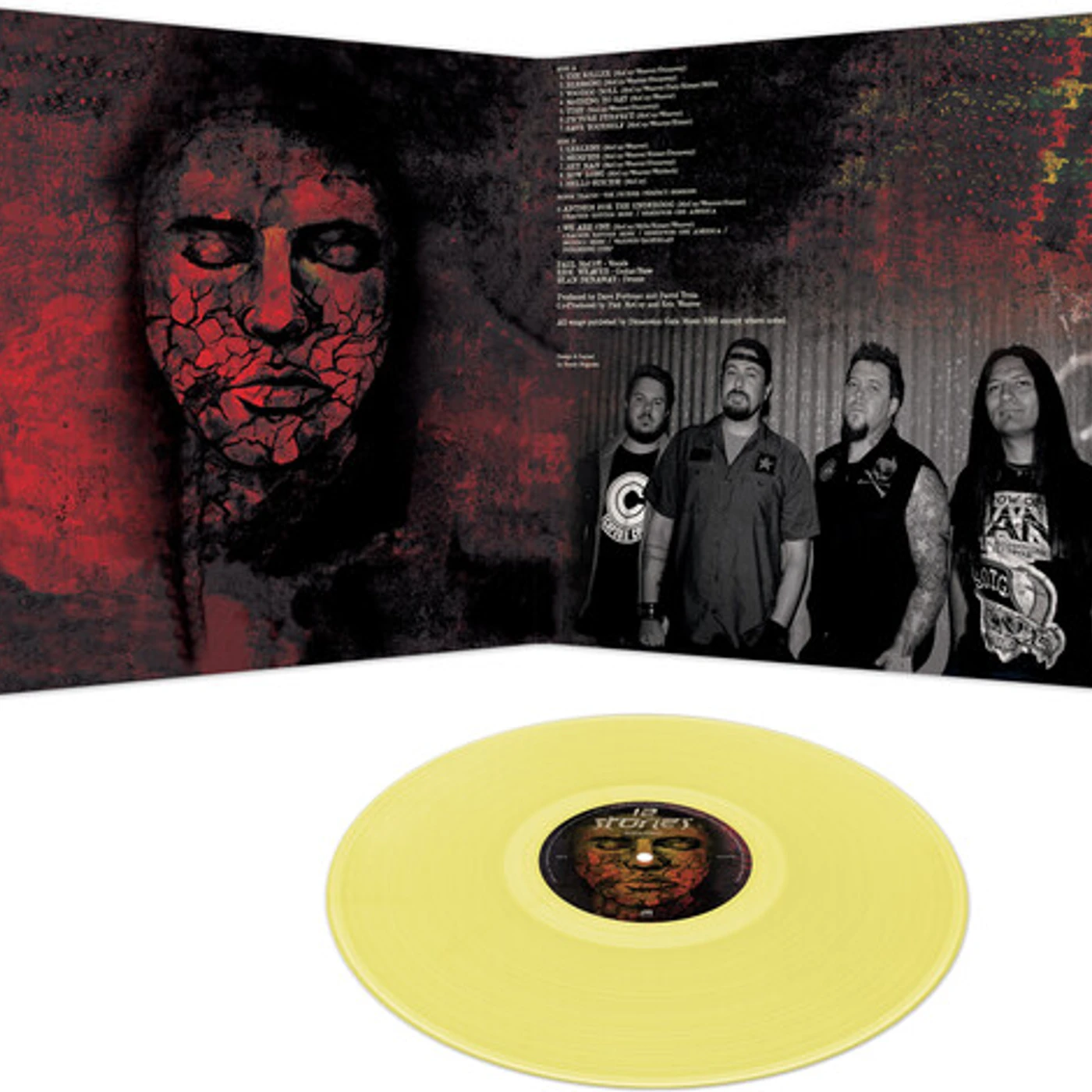12 Stones Picture Perfect - Yellow Vinyl Record