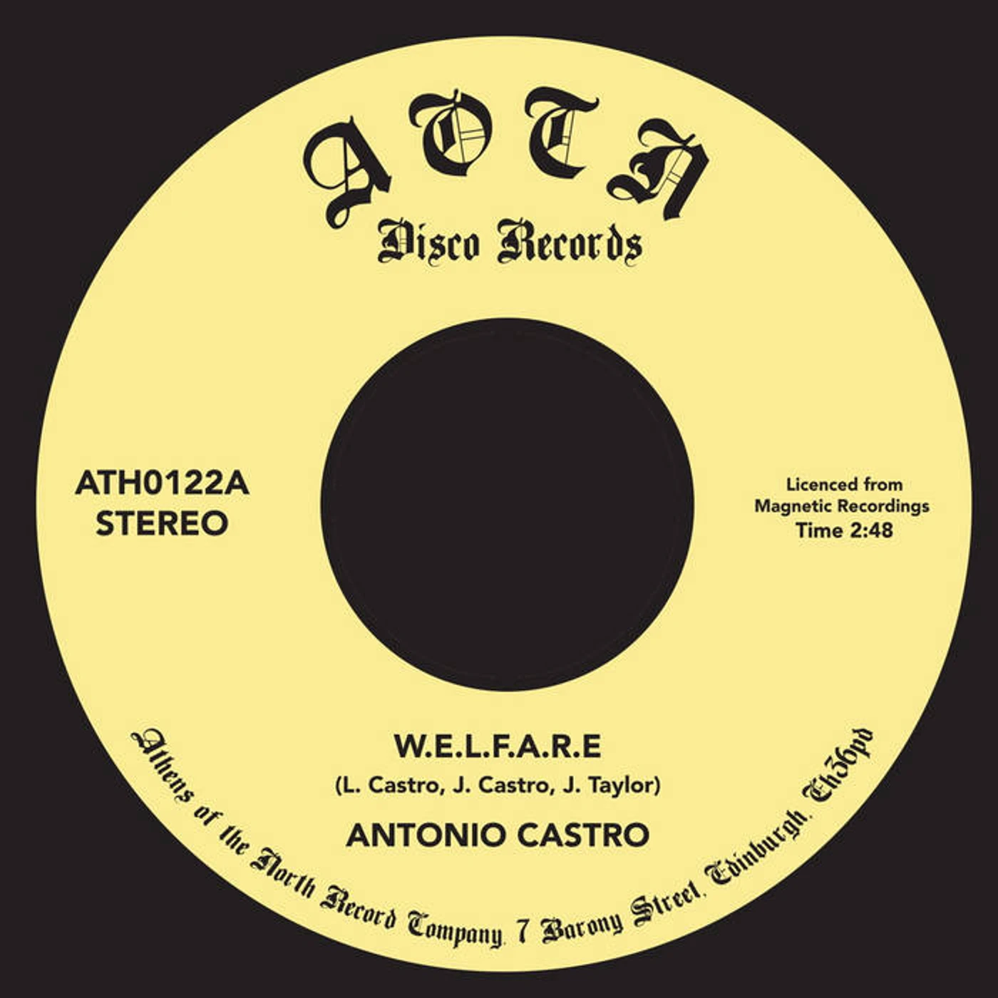 Antonio Castro W.E.L.F.A.R.E Vinyl Record