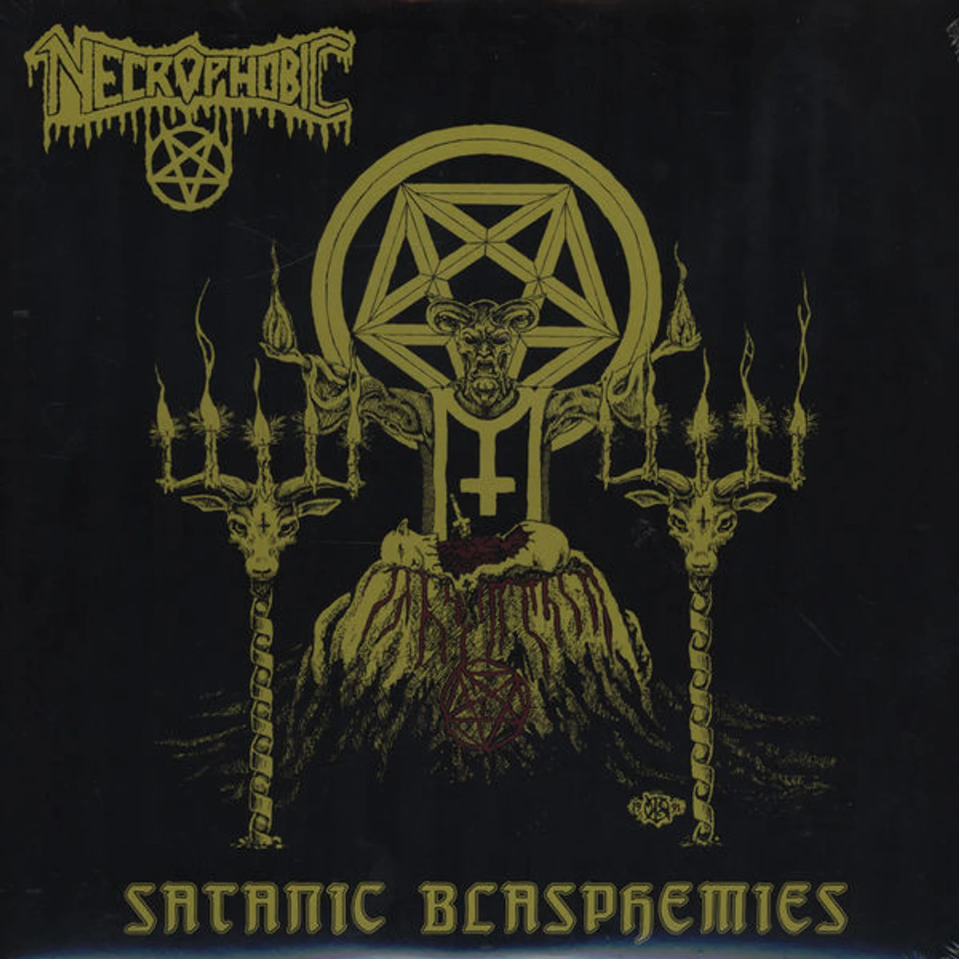 Necrophobic Satanic Blasphemies Vinyl Record