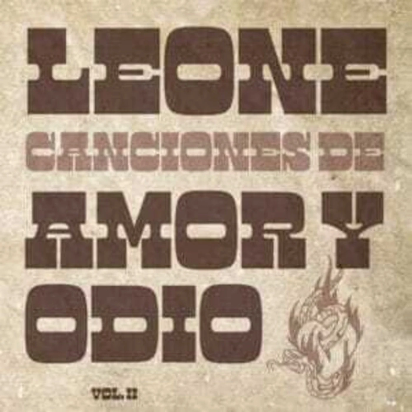 Leone CANCIONES DE AMOR Y ODIO VOL 2 Vinyl Record