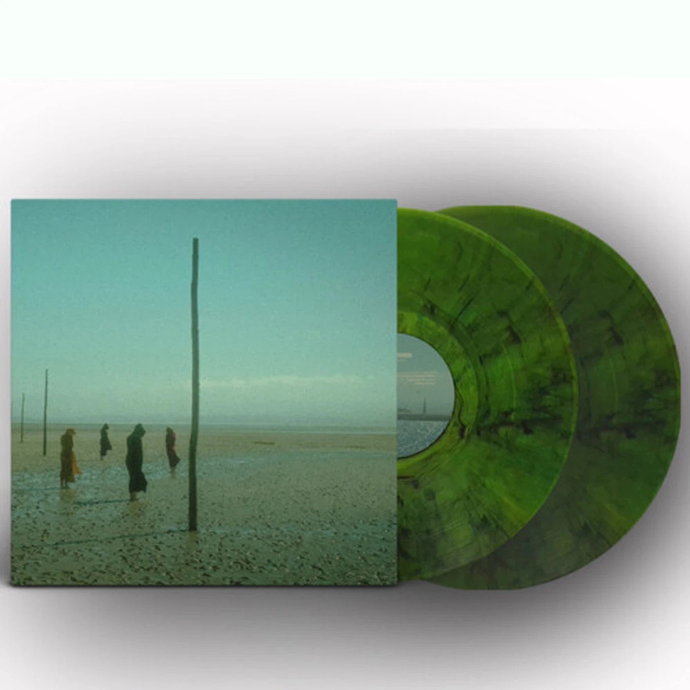 Devils Witches IN ALL HER FORMS - GREEN/BLACK MARBLED Vinyl Record