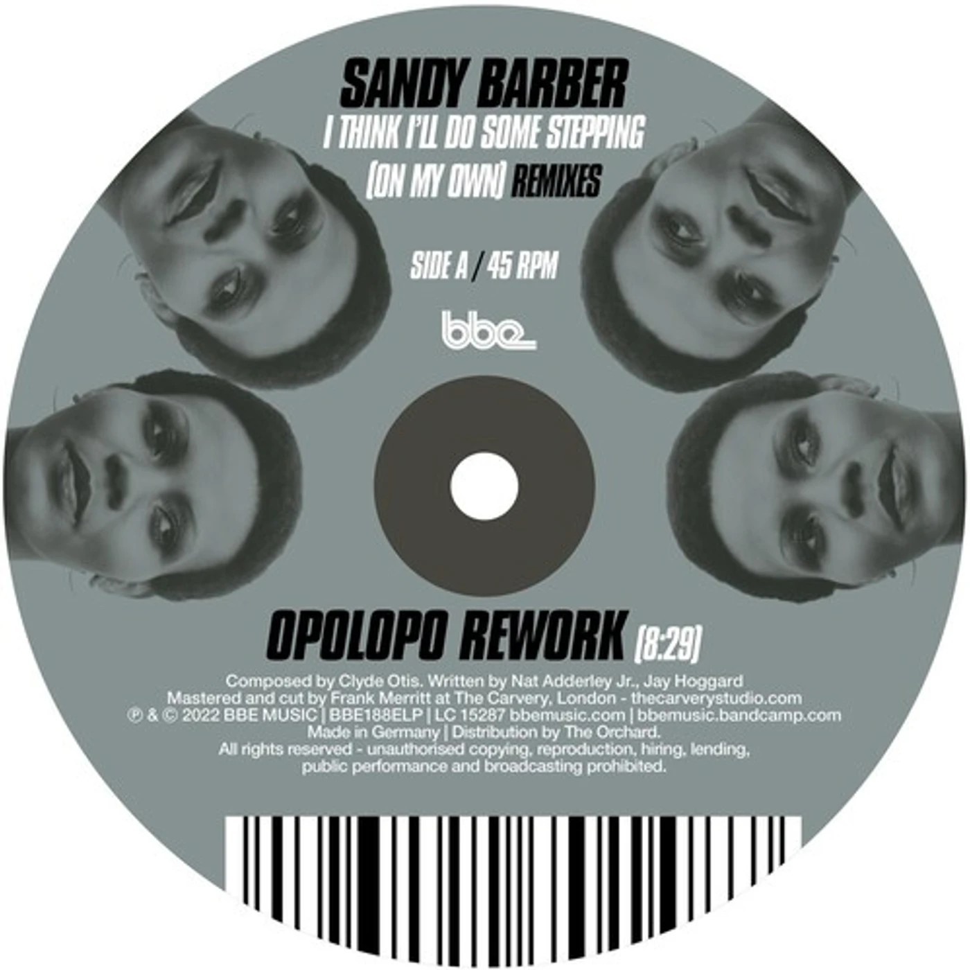 Sandy Barber I THINK I'LL DO SOME STEPPING (ON MY OWN) REMIXES Vinyl Record