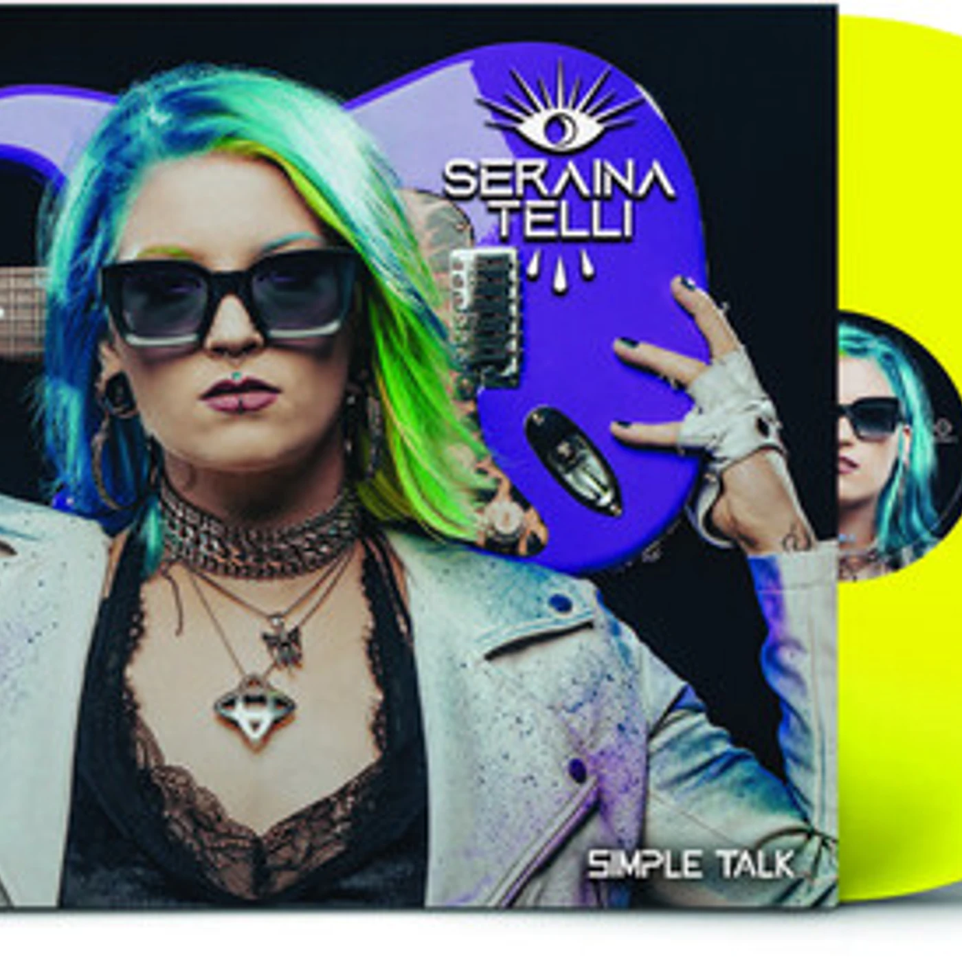 Seraina Telli SIMPLE TALK - NEON YELLOW TRANSPARENT Vinyl Record