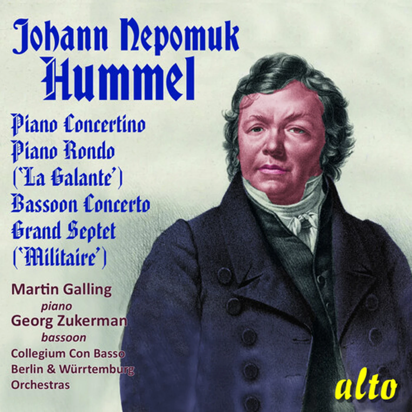 Martin Galling JOHANN NEPOMUK HUMMEL 1778-1837 'COLLECTION' CD
