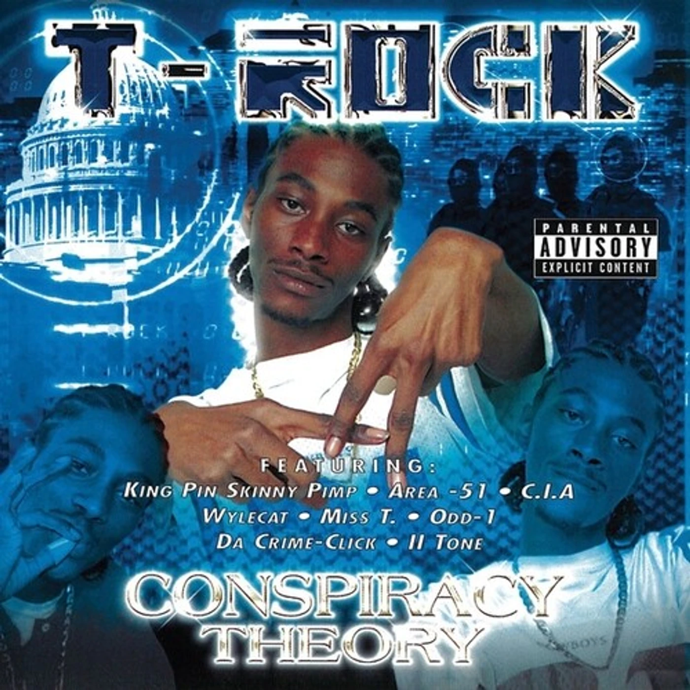 T-Rock CONSPIRACY THEORY - TRANSPARENT BLUE Vinyl Record