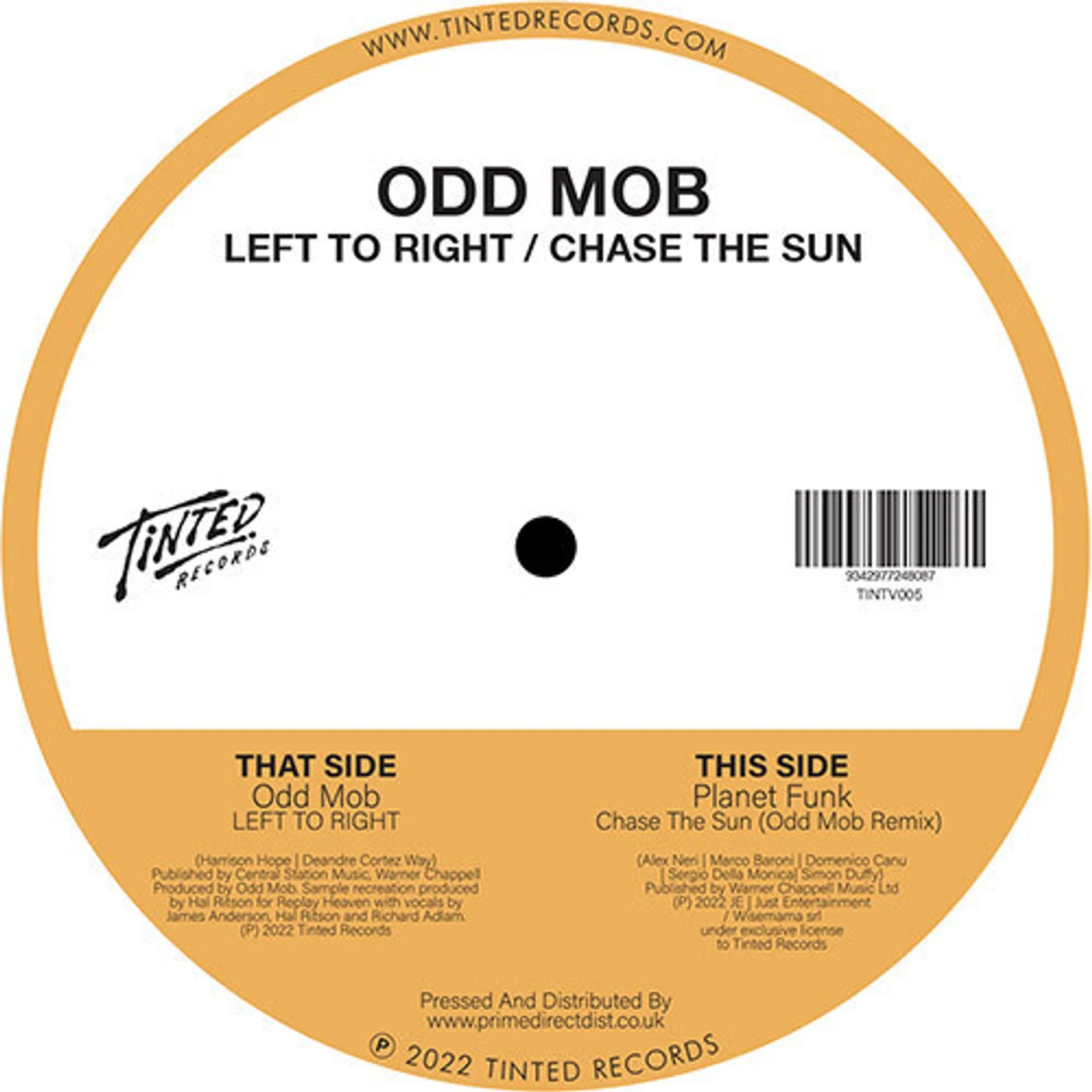 Odd Mob LEFT TO RIGHT Vinyl Record