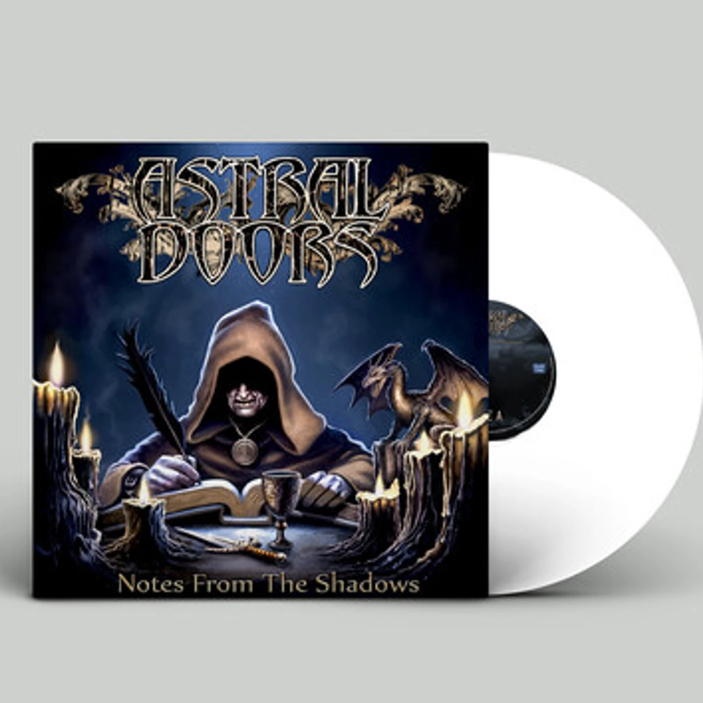 Astral Doors NOTES FROM THE SHADOWS - WHITE Vinyl Record