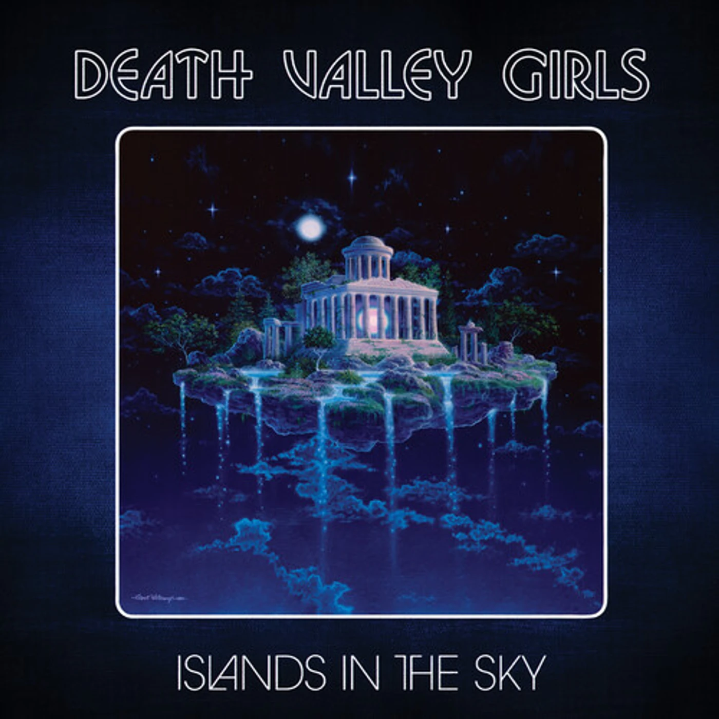 Death Valley Girls ISLANDS IN THE SKY - NEON ORANGE/GREEN SPLATTER Vinyl Record