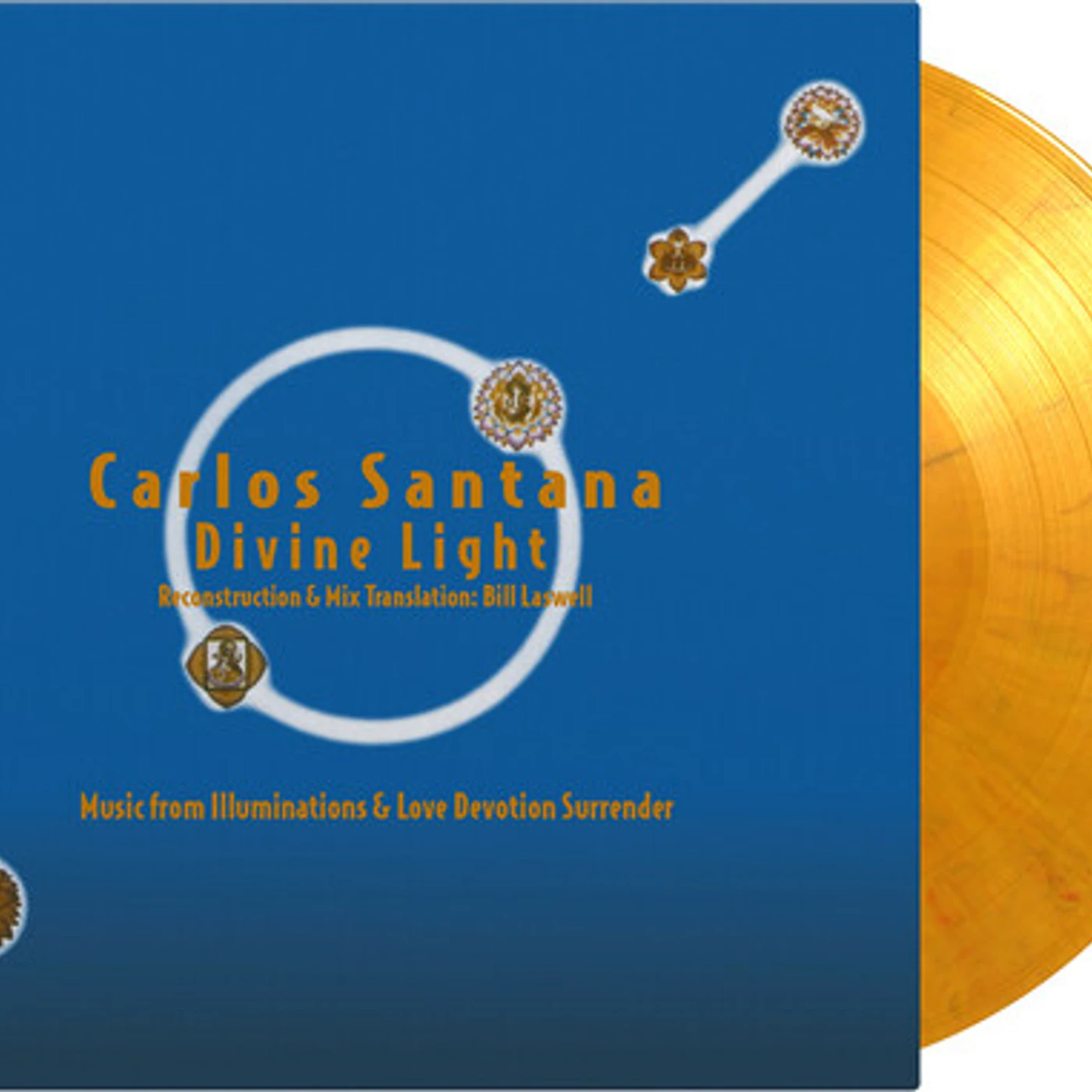 Santana Divine Light: Reconstruction & Mix Translation By Bill Laswell (Limited Edition/180g/Yellow, Red & Black Marble Colored) Vinyl Record