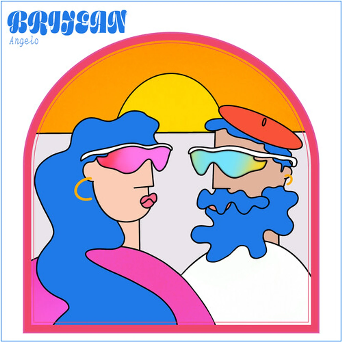 Brijean ANGELO - PINK & BLUE Vinyl Record