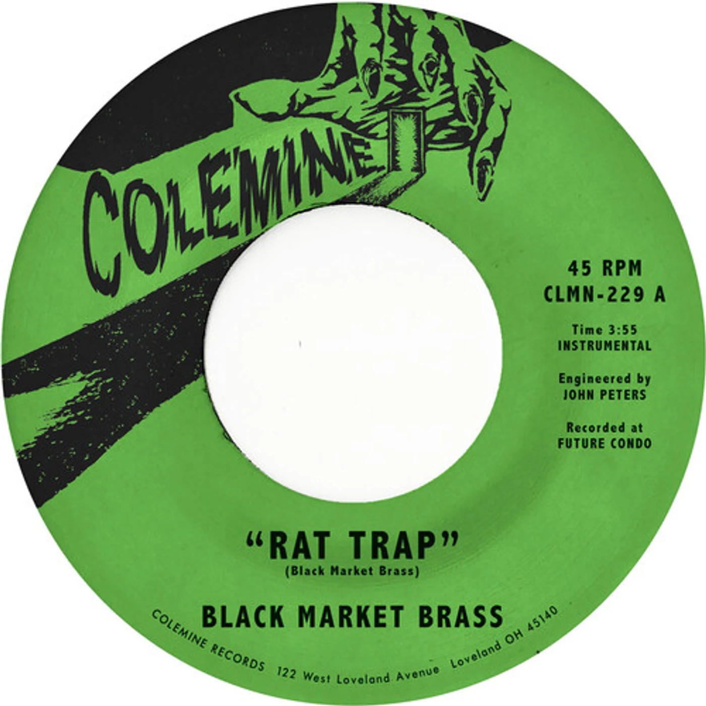 Black Market Brass RAT TRAP / CHOP BOP - PURPLE SWIRL Vinyl Record