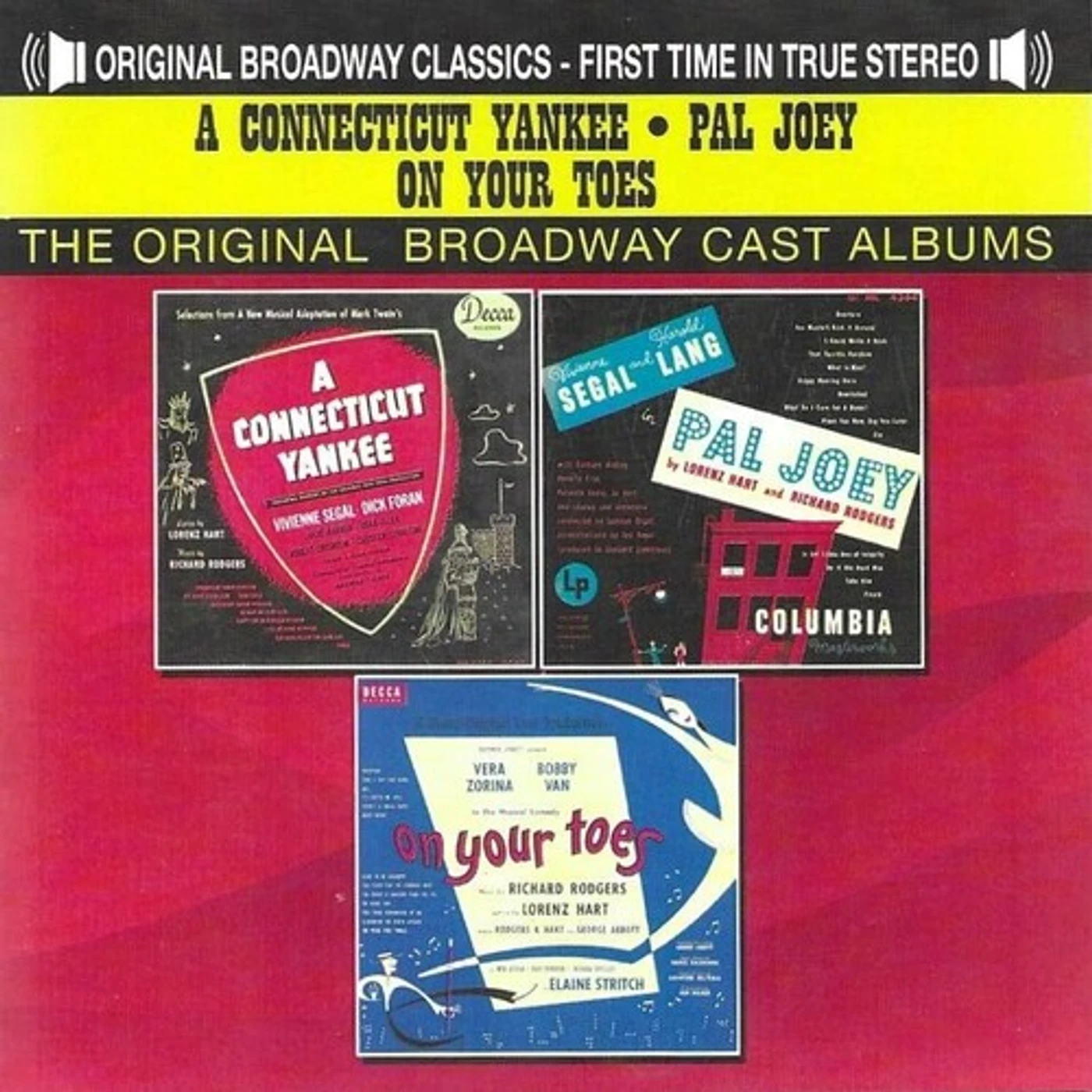 Original Cast CONNECTICUT YANKEE - PAL JOEY - ON YOUR TOES CD