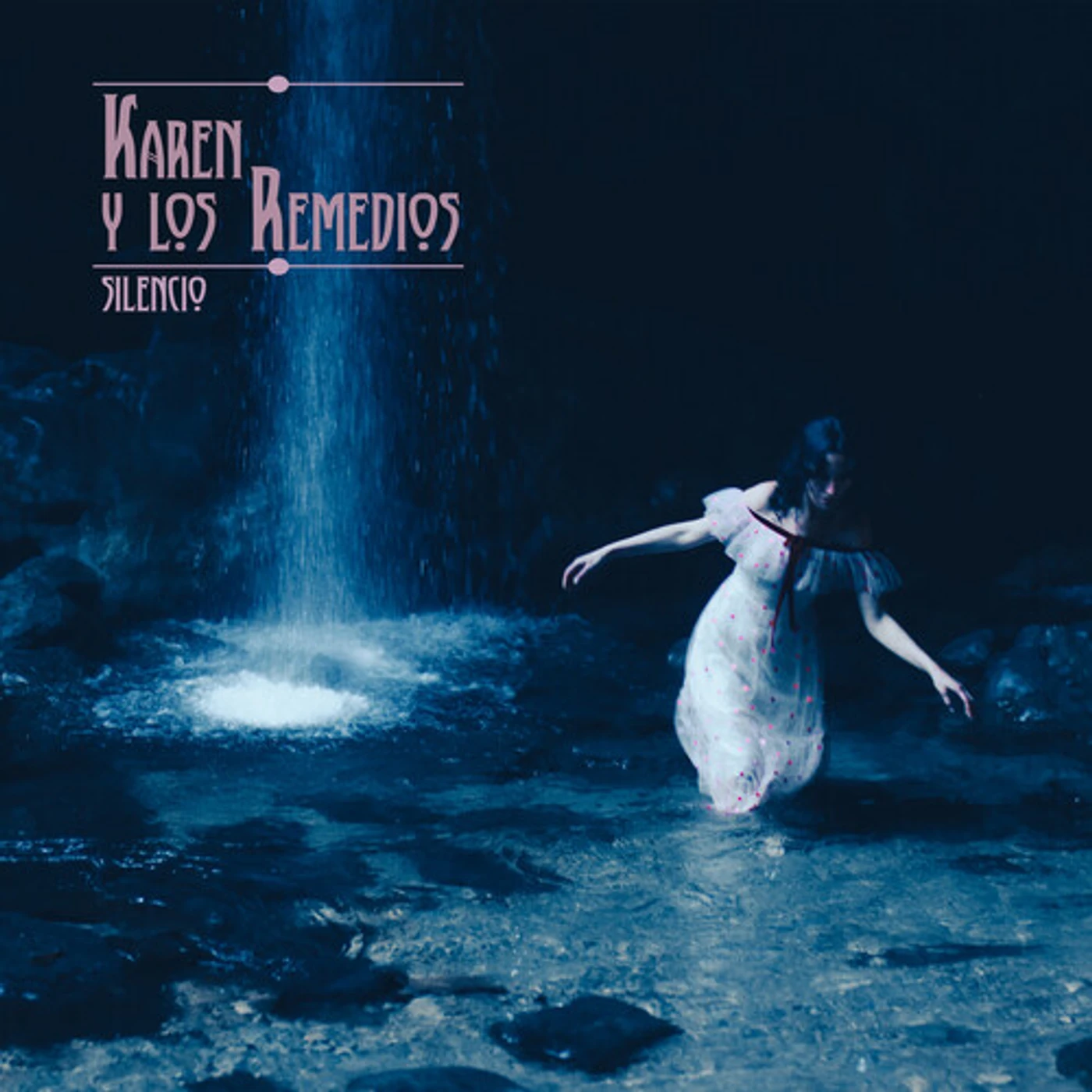 Karen y Los Remedios SILENCIO - BLACK & BLUE GALAXY EFFECT Vinyl Record