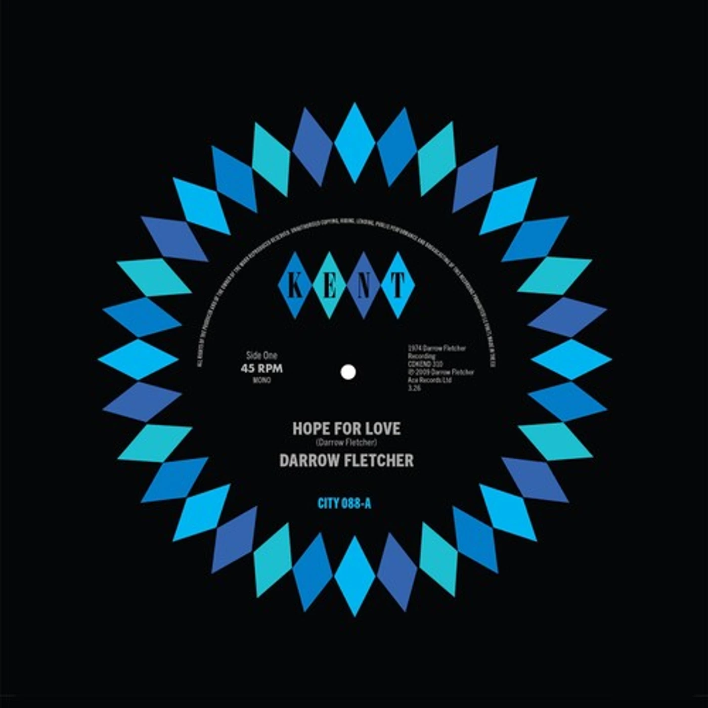 Darrow Fletcher HOPE FOR LOVE / NO LIMIT Vinyl Record