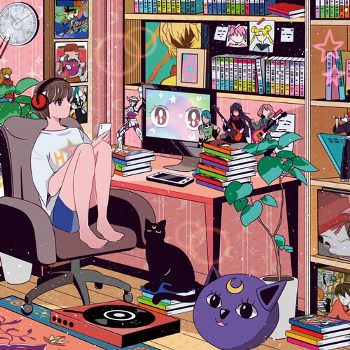 Grey October Sound Lo-fi Anime Vinyl Record