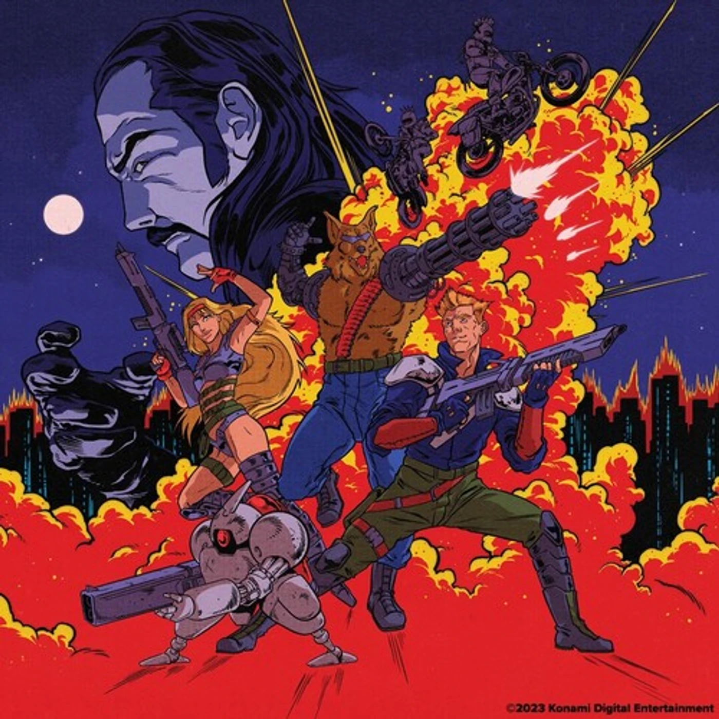 Konami Kukeiha Club CONTRA HARD COPS - Original Soundtrack Vinyl Record