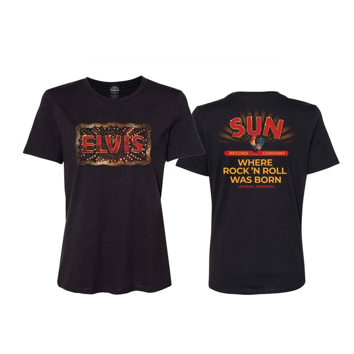 Elvis Presley Movie Sun Records Womens T-shirt