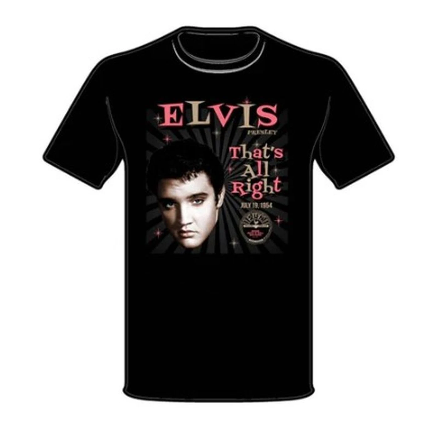 Sun Records Elvis Presley That's All Right July 19, 1954 T-Shirt