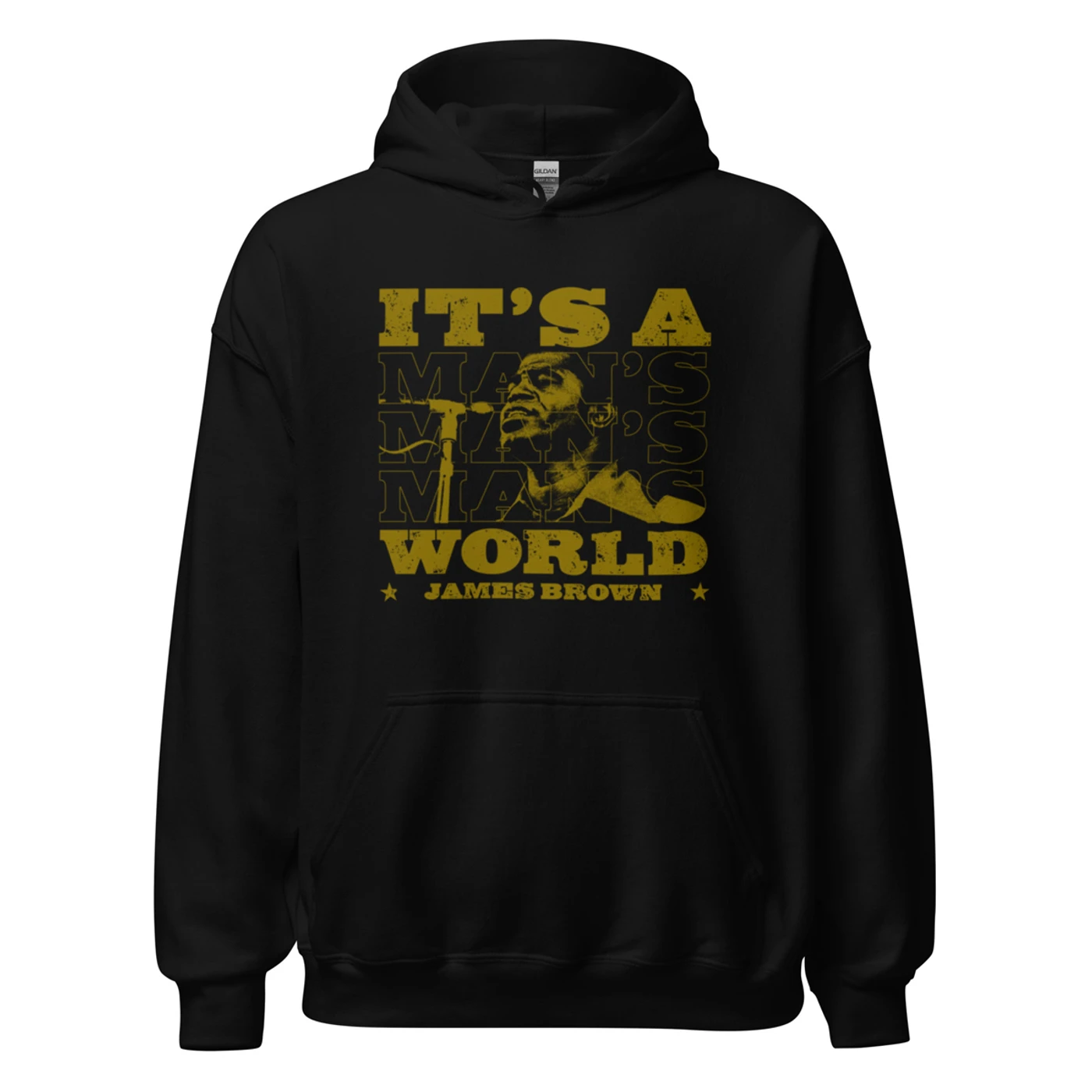 James Brown It's A Man's World Block Text Hoodie Sweatshirt
